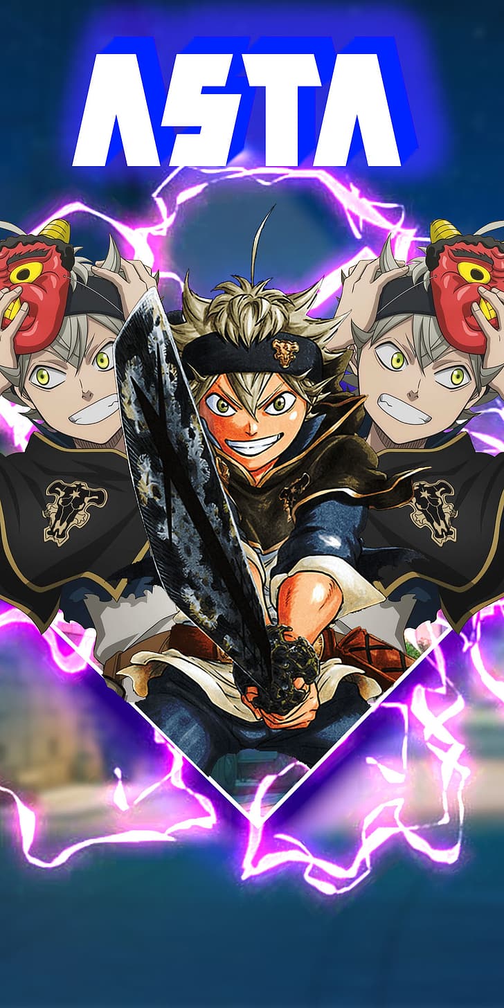728x1456 HD wallpaper: Black Clover, Asta