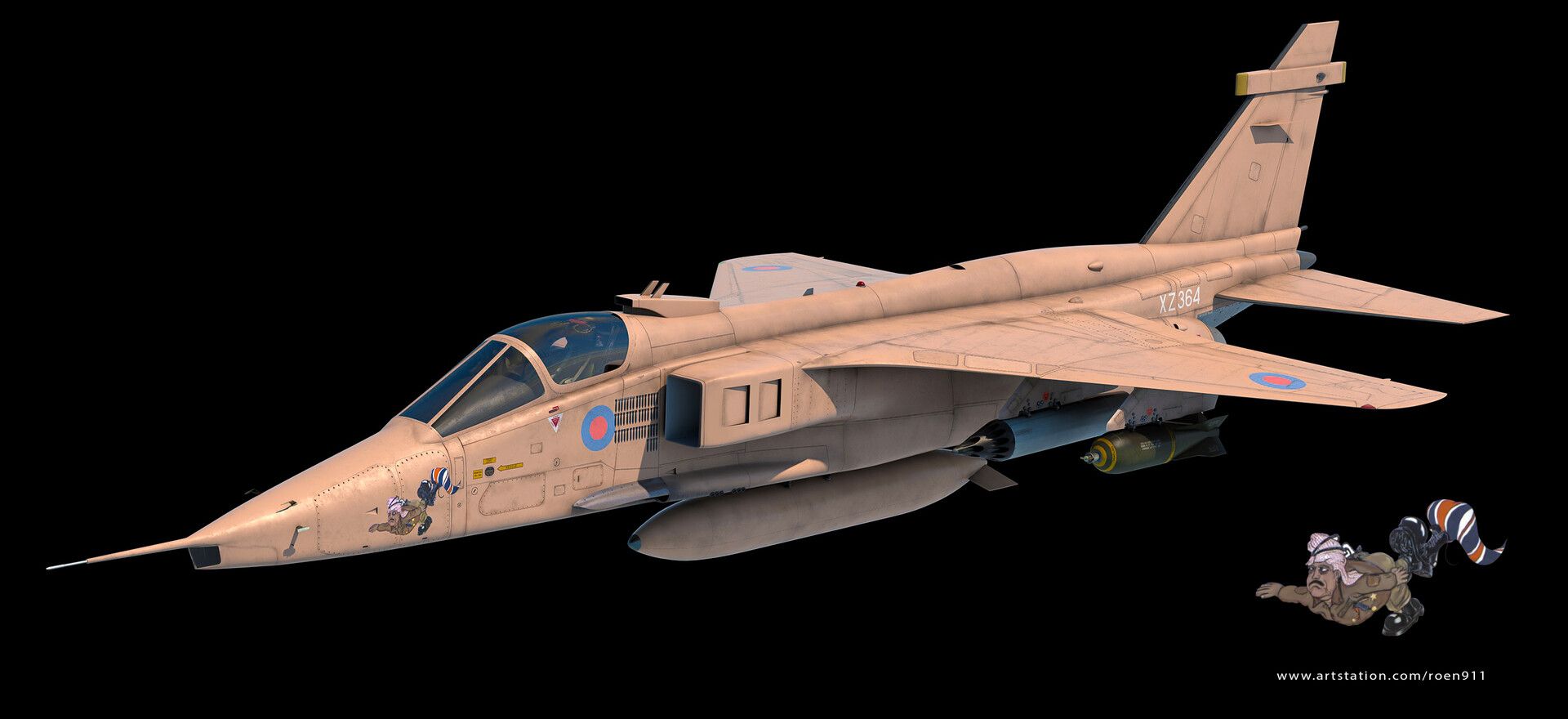 1920x880 Sepecat Jaguar GR.1 3D model