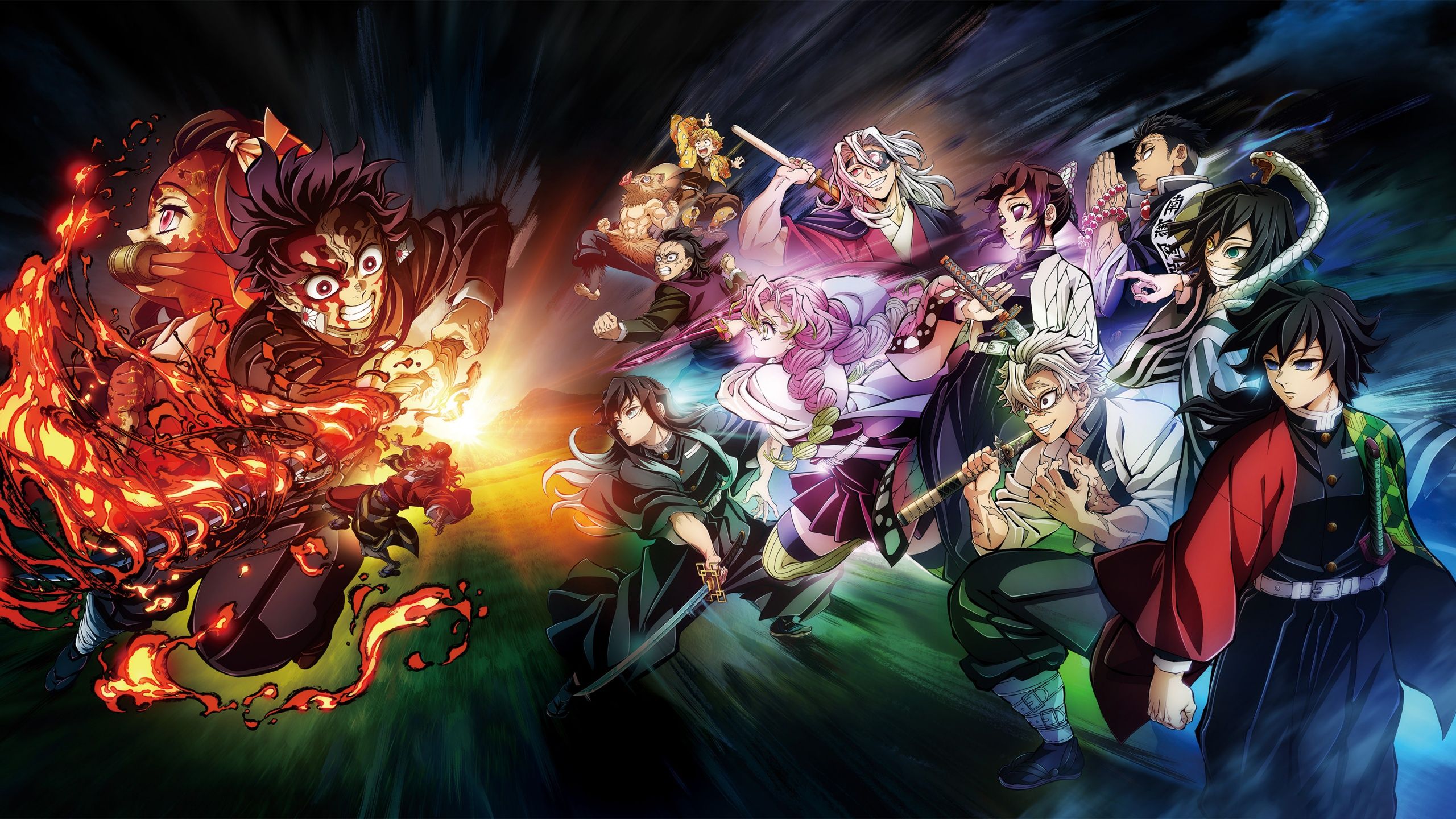 2560x1440 Demon Slayer: Kimetsu No Yaiba the Hashira Training 4K Wallpaper