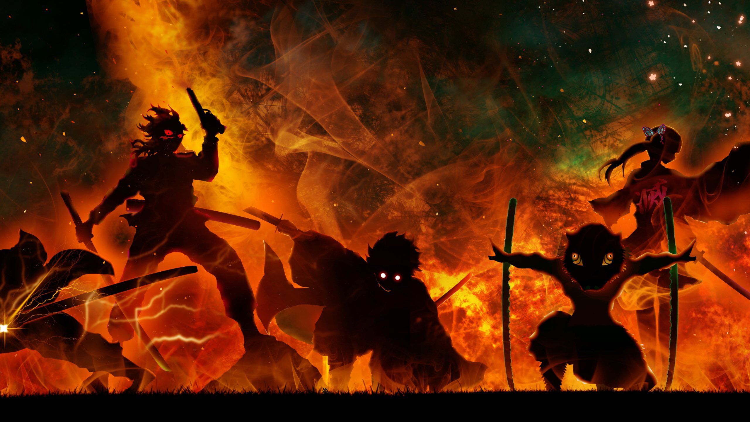 2560x1440 Demon Slayer 2560x1440 Wallpaper