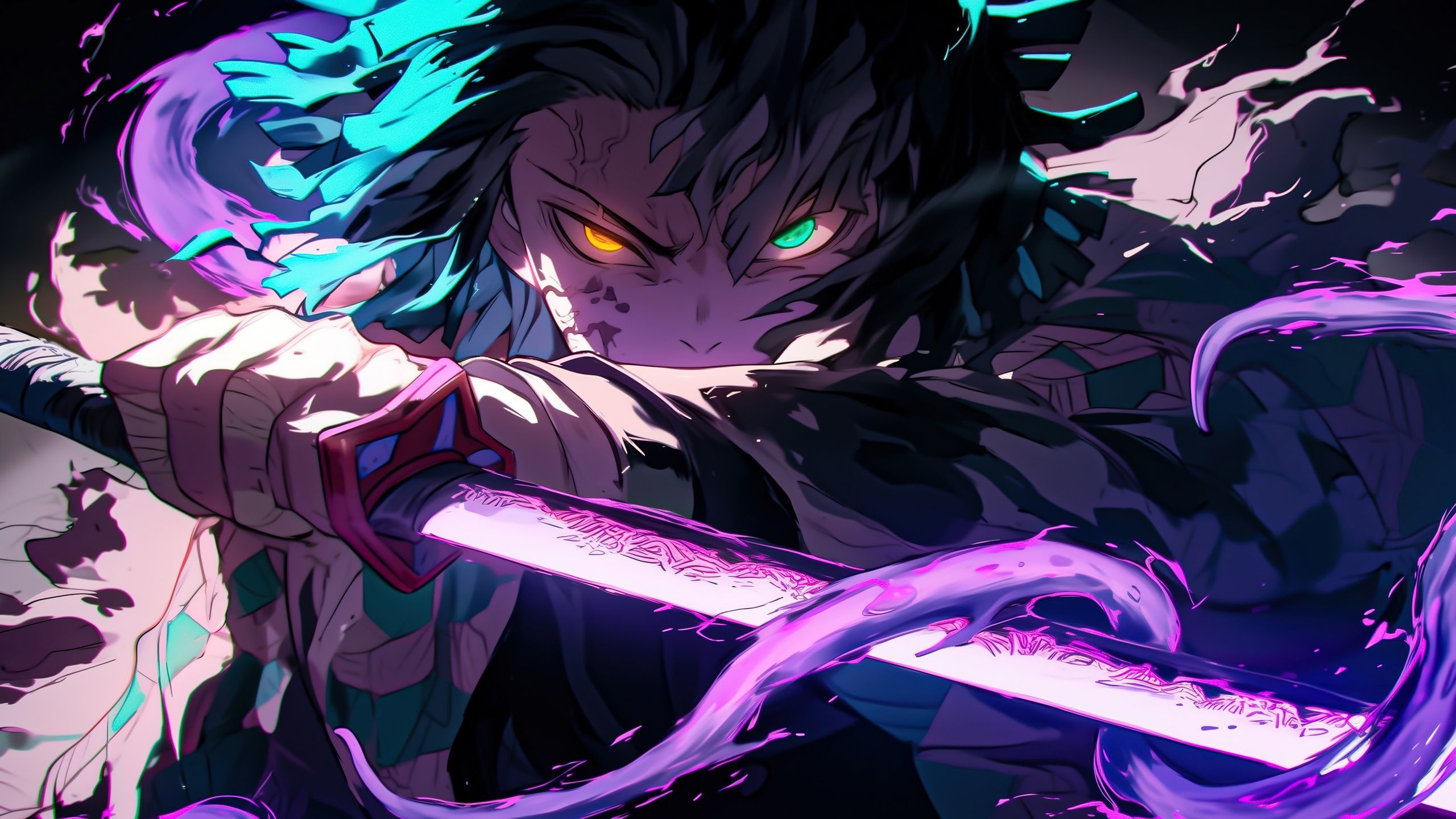 2560x1440 Demon Slayer 2k Wallpaper