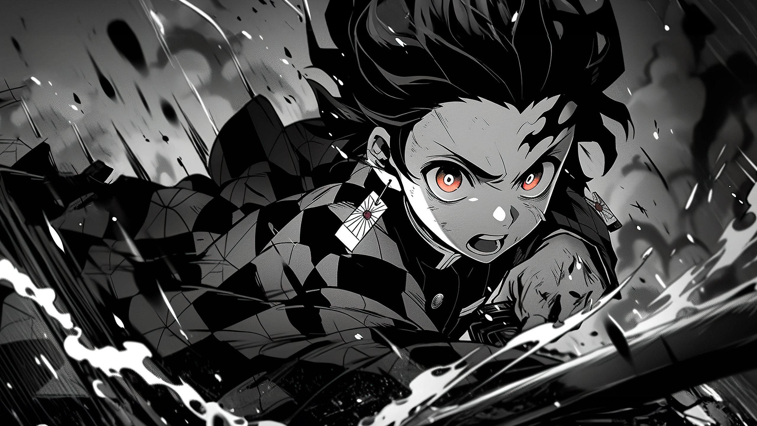 2560x1440 Dark Demon Slayer 2K Wallpaper x 1440 pxK