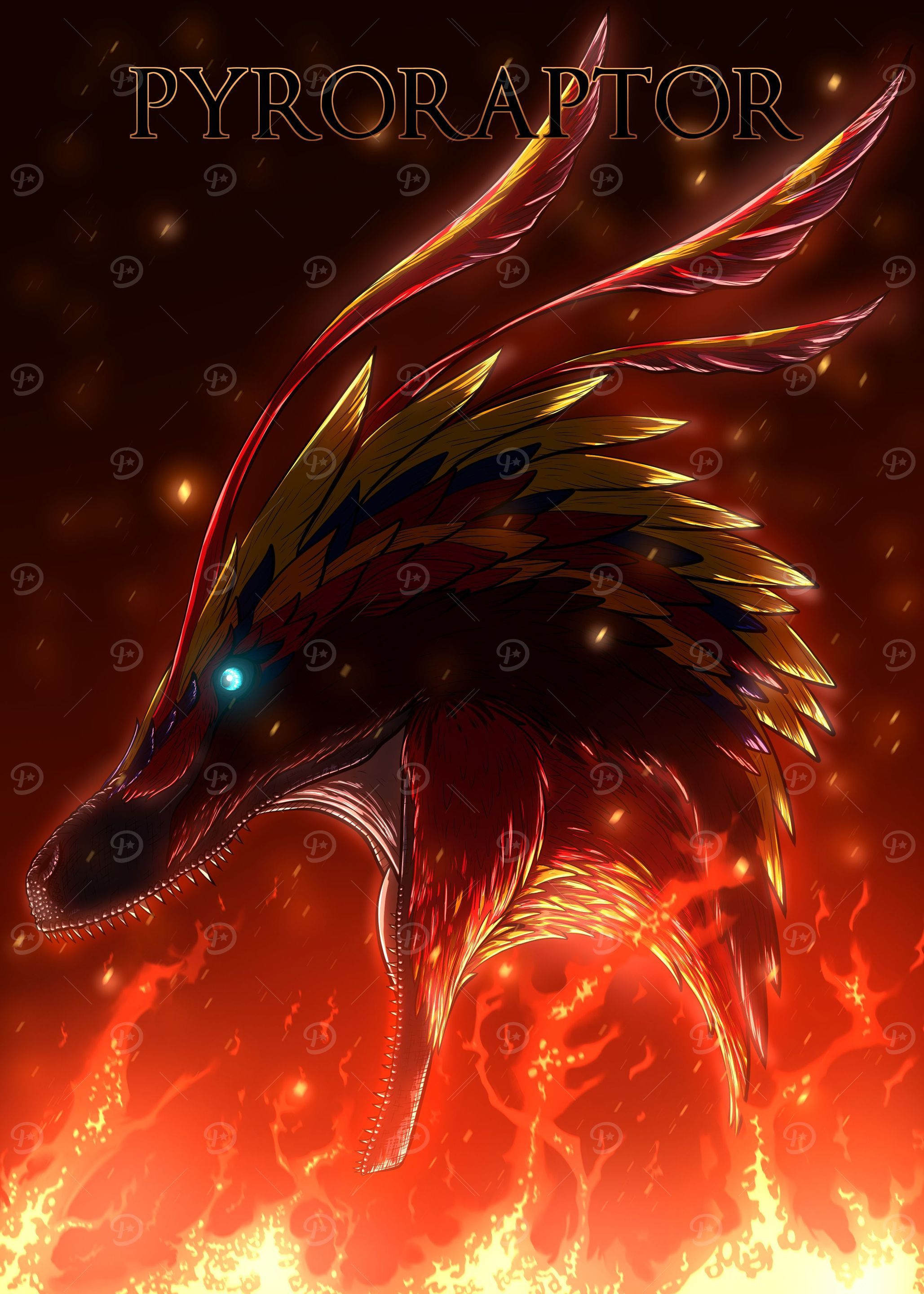 2057x2880 Pyroraptor olympius