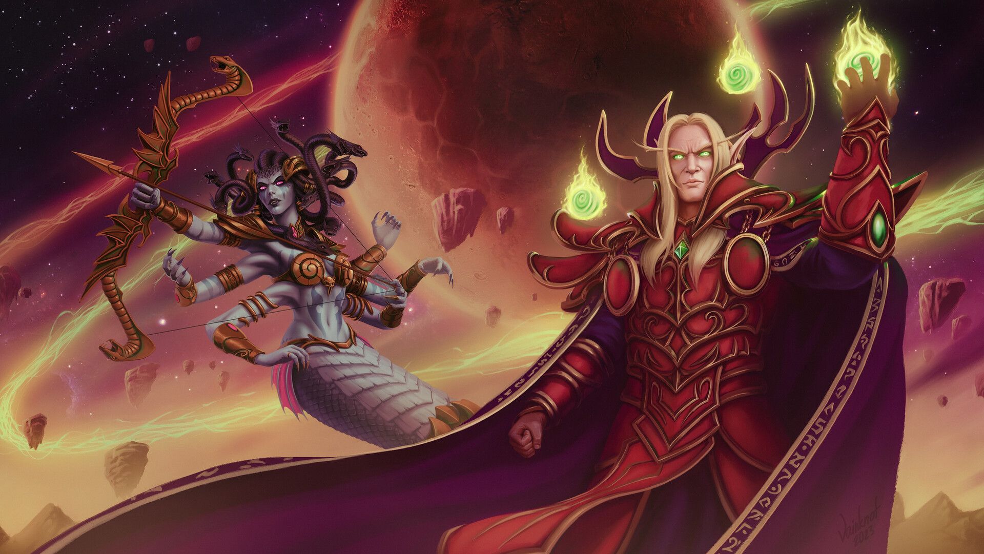 1920x1081 Kael'thas Sunstrider and Lady Vashj