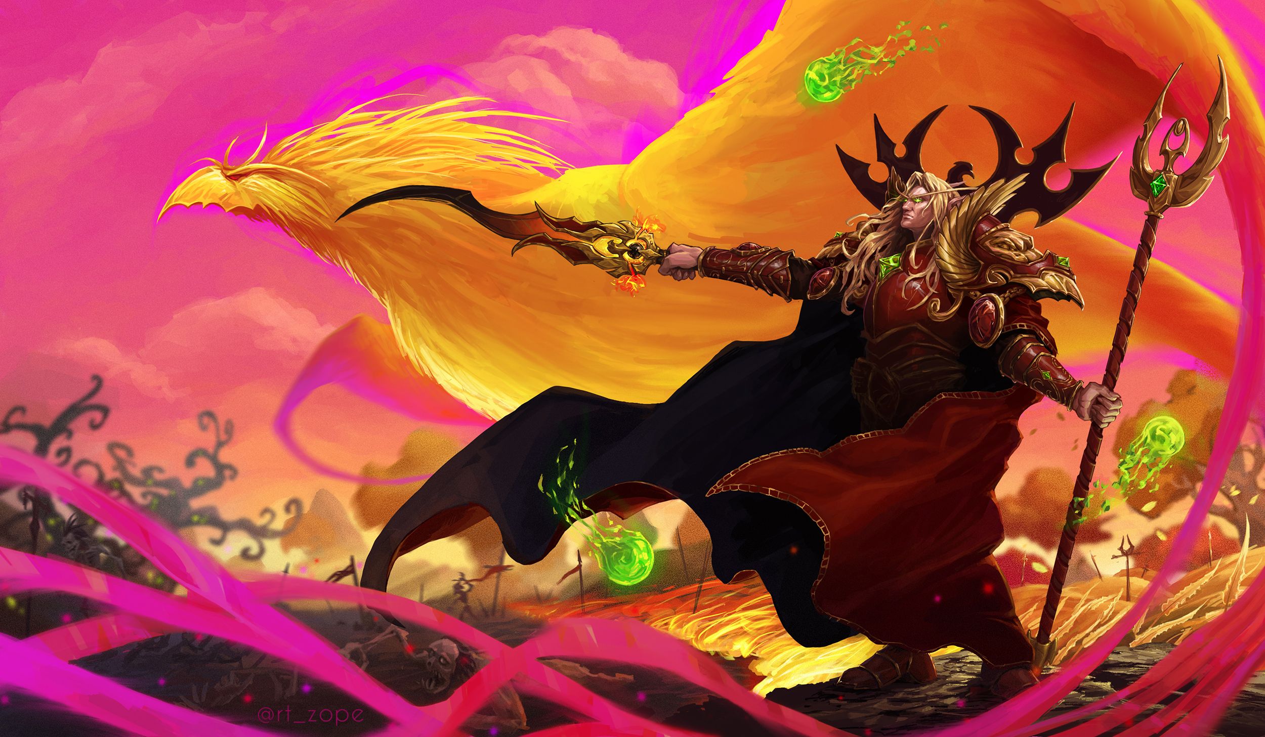 2500x1457 Fanart by me Kael'thas returns