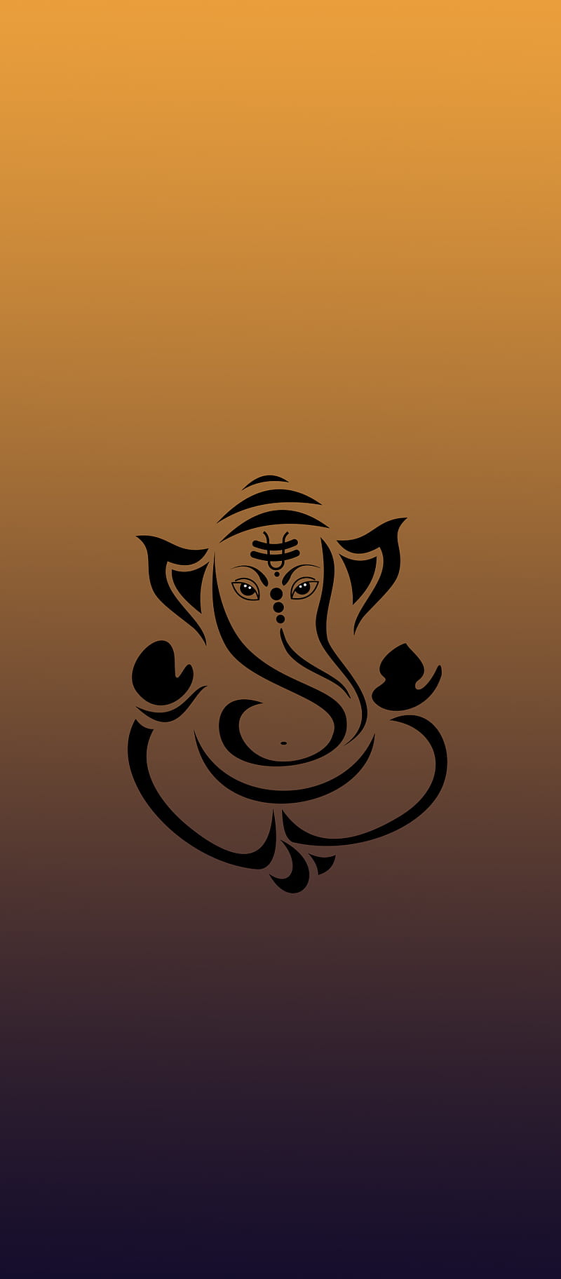 800x1824 HD ganesh ji art wallpaper