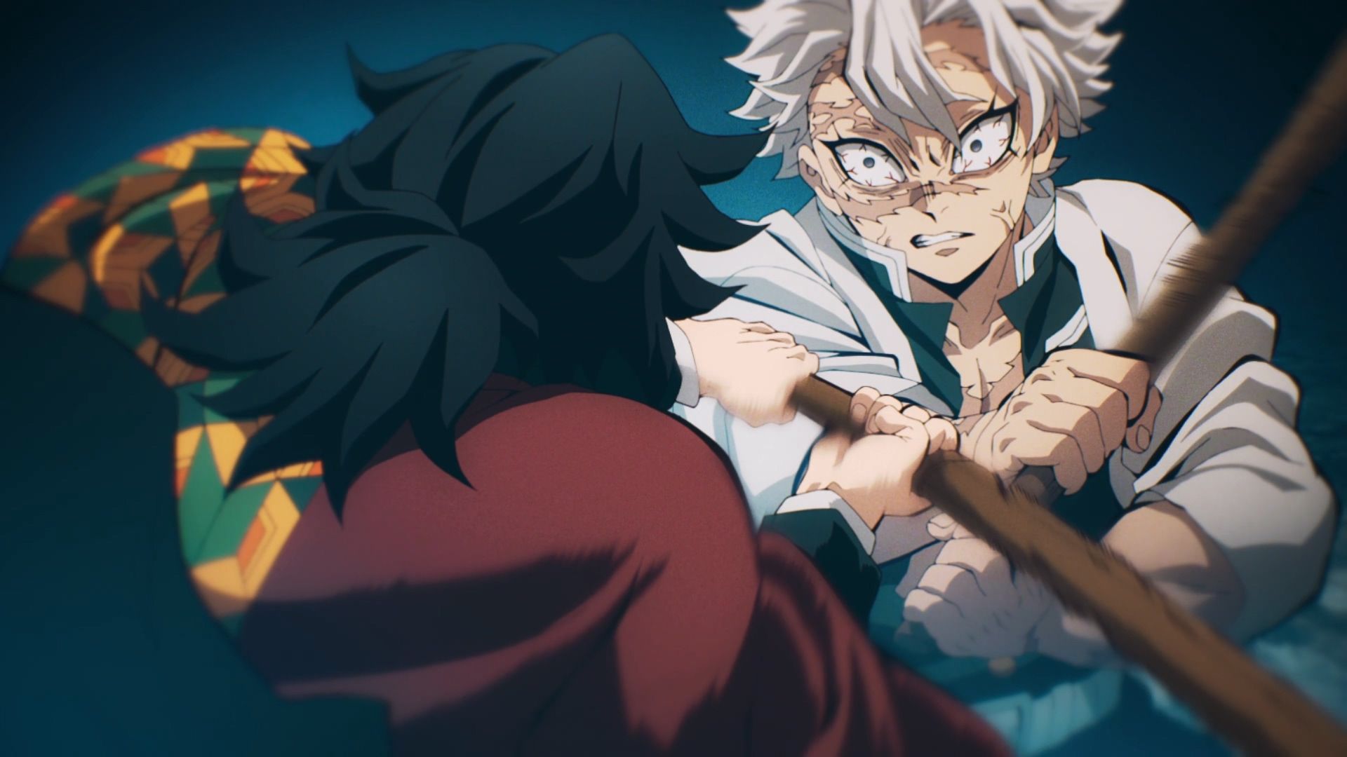 1920x1080 Demon Slayer HD Wallpaper: Sanemi Shinazugawa vs Giyuu Tomioka Showdownx1080