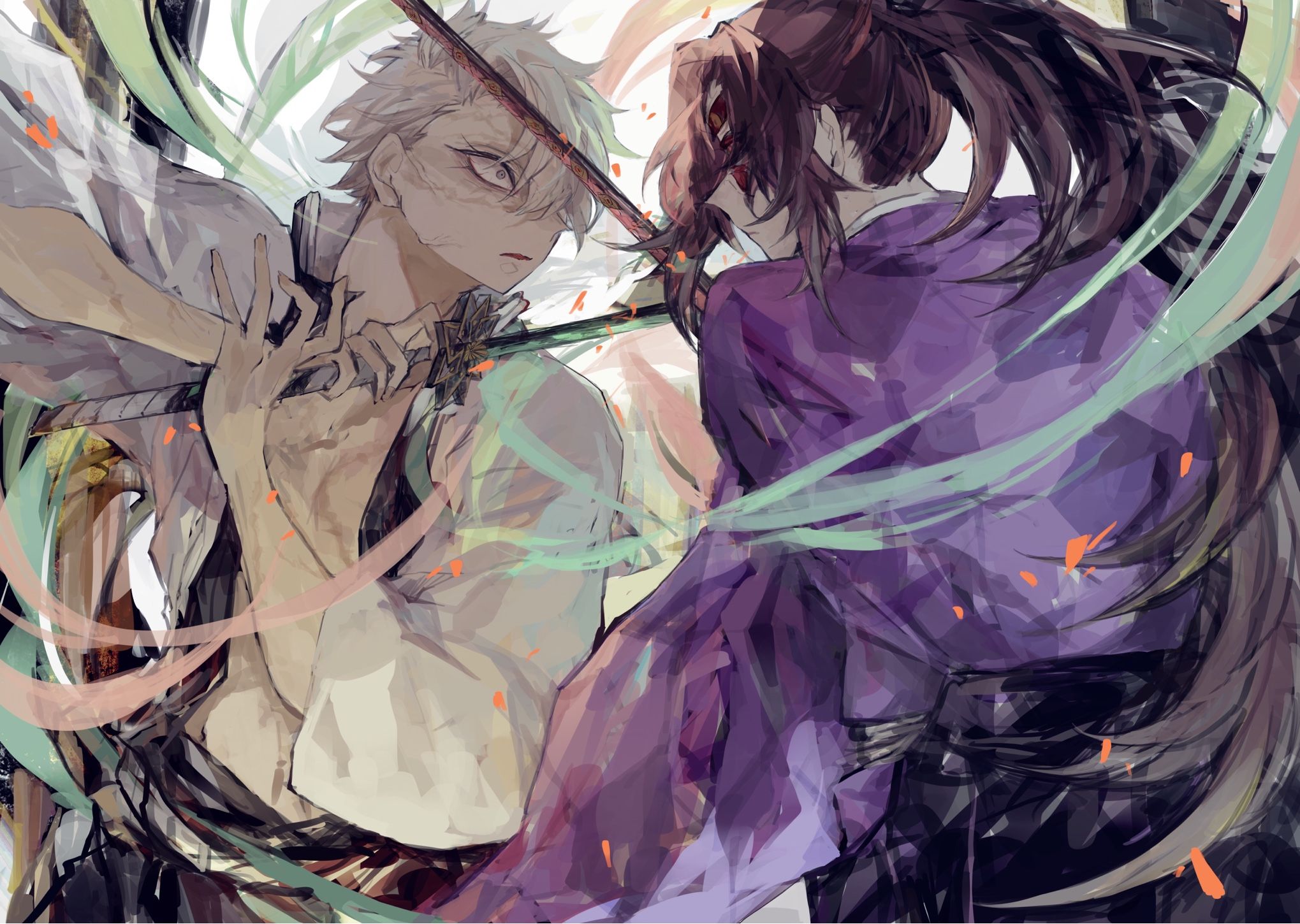 2039x1450 Sanemi X Giyuu Wallpaper