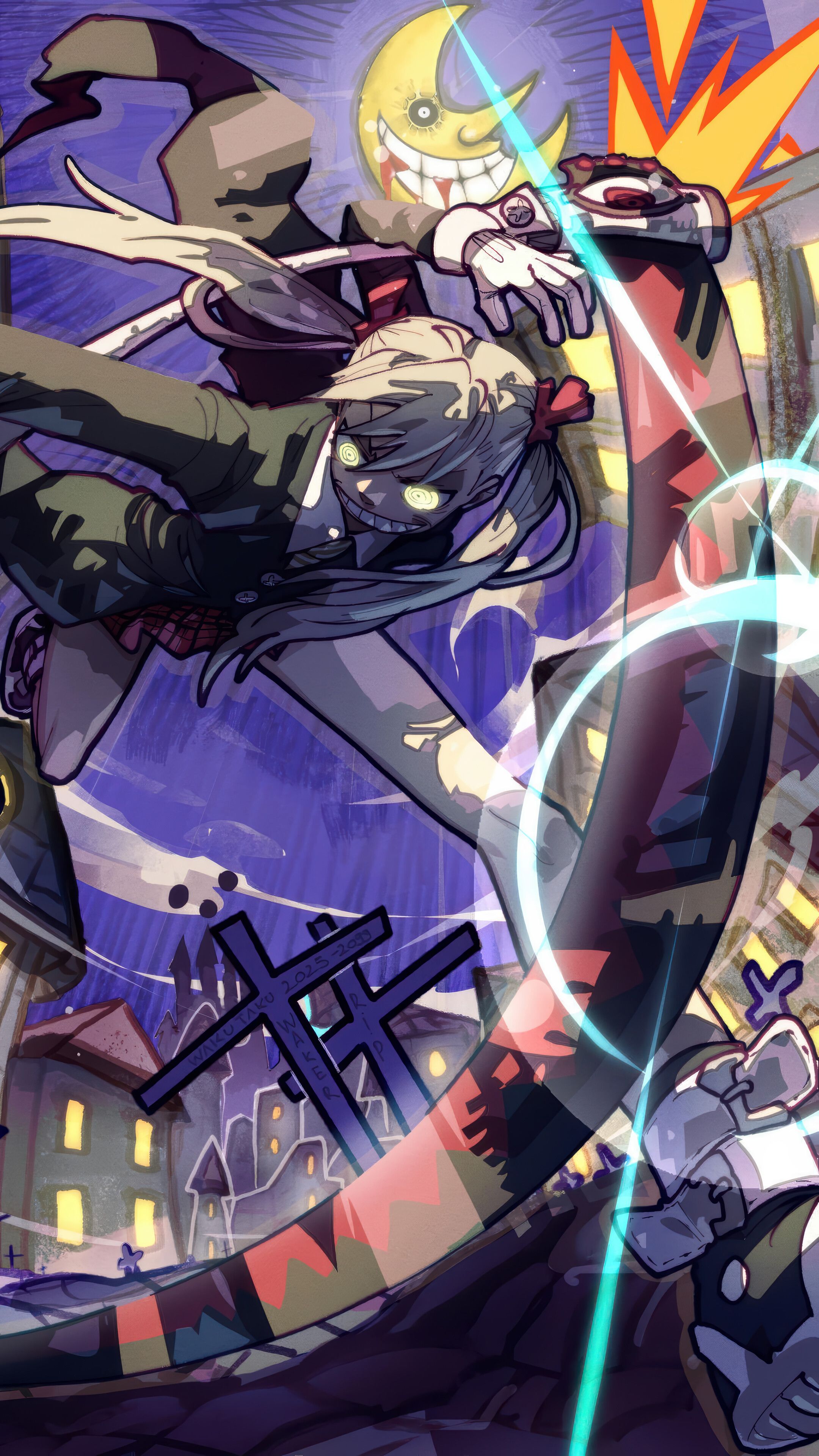 2160x3840 Soul Eater Maka Death Scythe 4K Wallpaper Phone iPhone