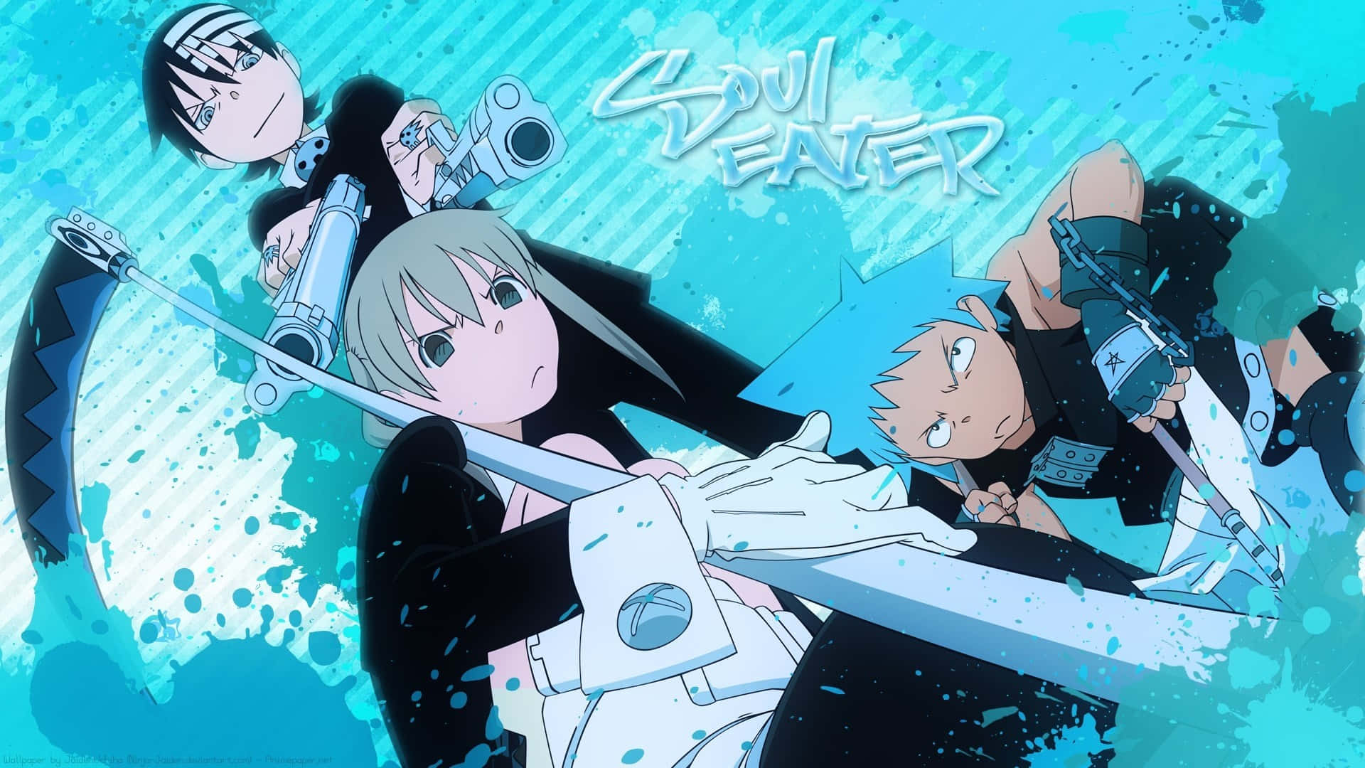 1920x1080 Download Soul Eater Maka Blue Star Death Kid Background