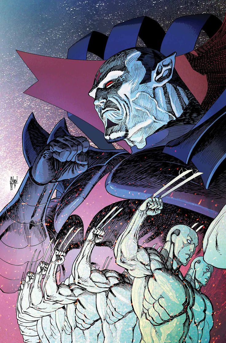 736x1117 Mister Sinister and his army of Wolverines