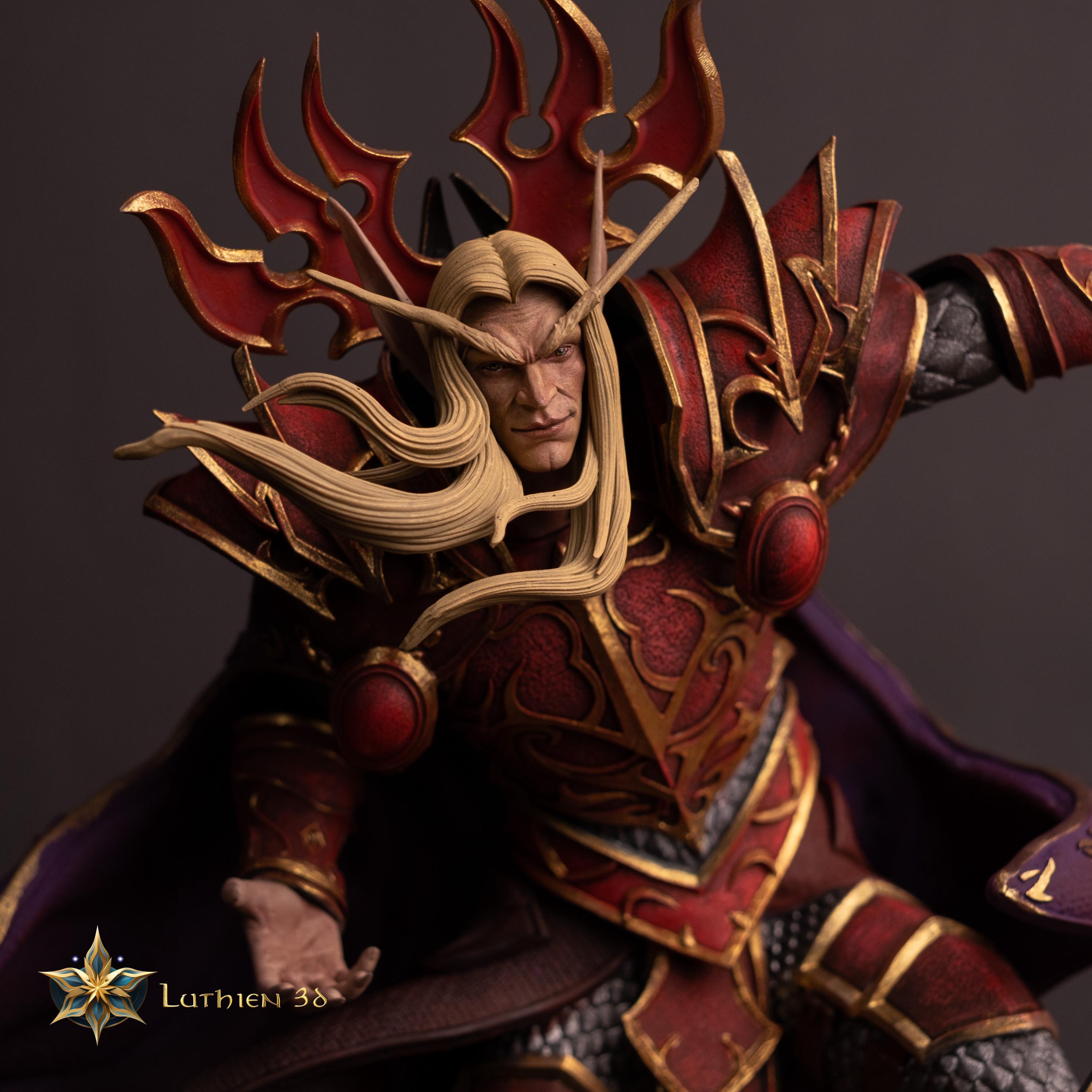3000x3000 Kael'thas Sunstrider 3D Printed Resin Figure Painted Of Warcraft Collectible