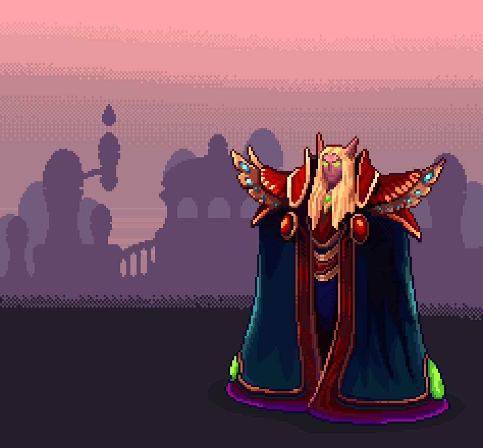 948x880 Andrej Kos Kael'Thas Pixel art