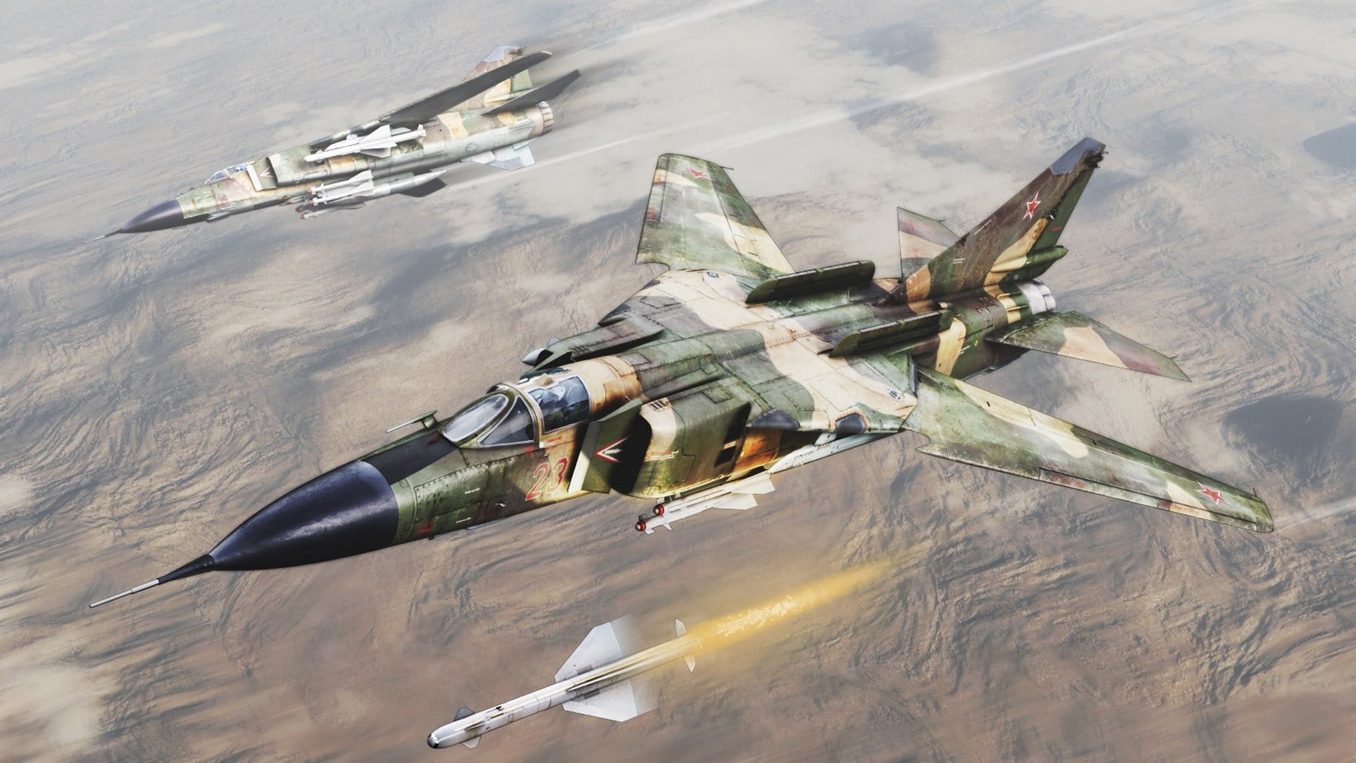 1920x1080 Fighter plane illustration, artwork, airplane, Mikoyan MiG- aircraft HD wallpaper