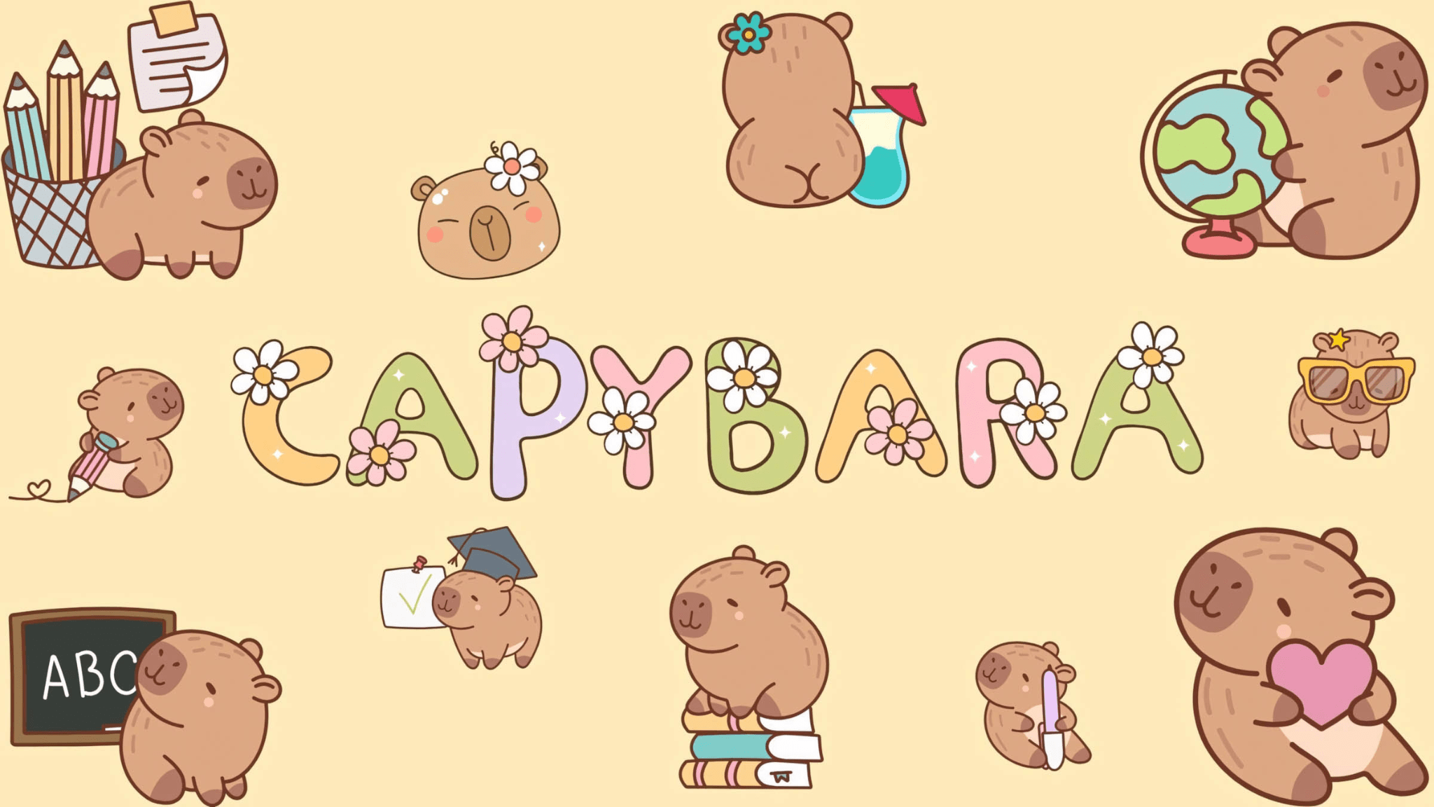 2048x1152 Compilation of Cute Capybara Wallpaper for Phones and PCs. AEON MALL Tân Phú Celadon - Điểm vui chơi và mua sắm tuyệt vời cho gia đình bạn