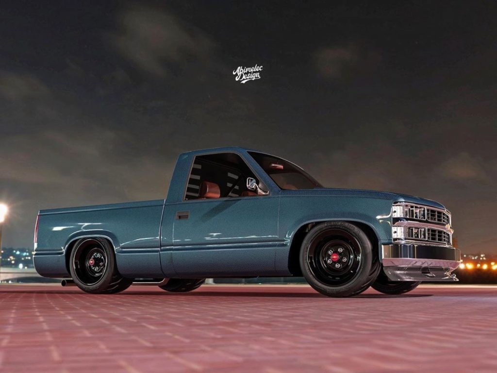1024x768 Obs Chevy Window Tints For Chevrolet C1500 Blue Tinted Carbon Fiber Body Hits The Sweet Spot For Chevy OBS Youngtimer Autoevolution