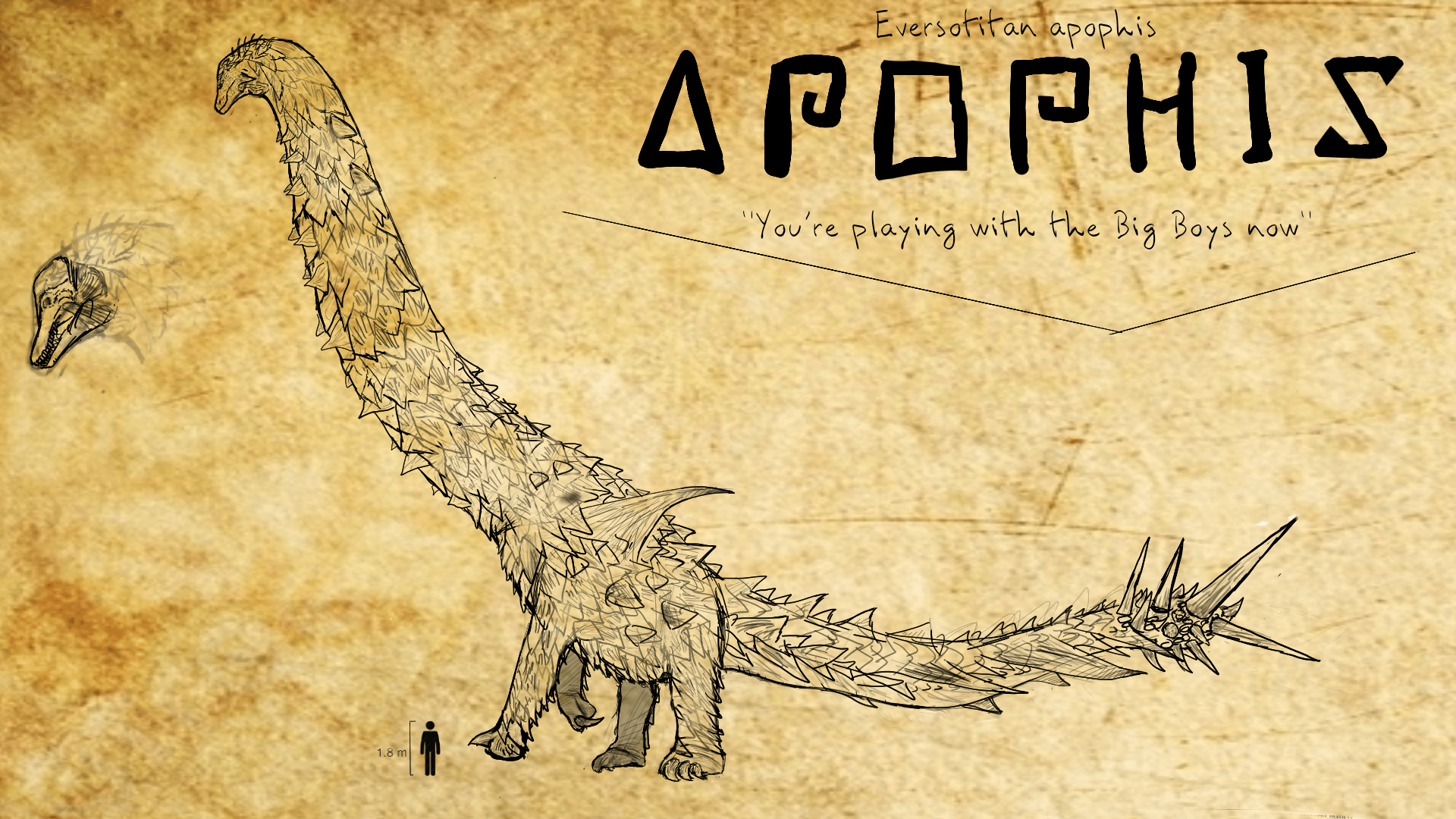 1920x1080 I couldn't submit my hybrid species into Gojicenter's competition in time, so I might as well show it off here