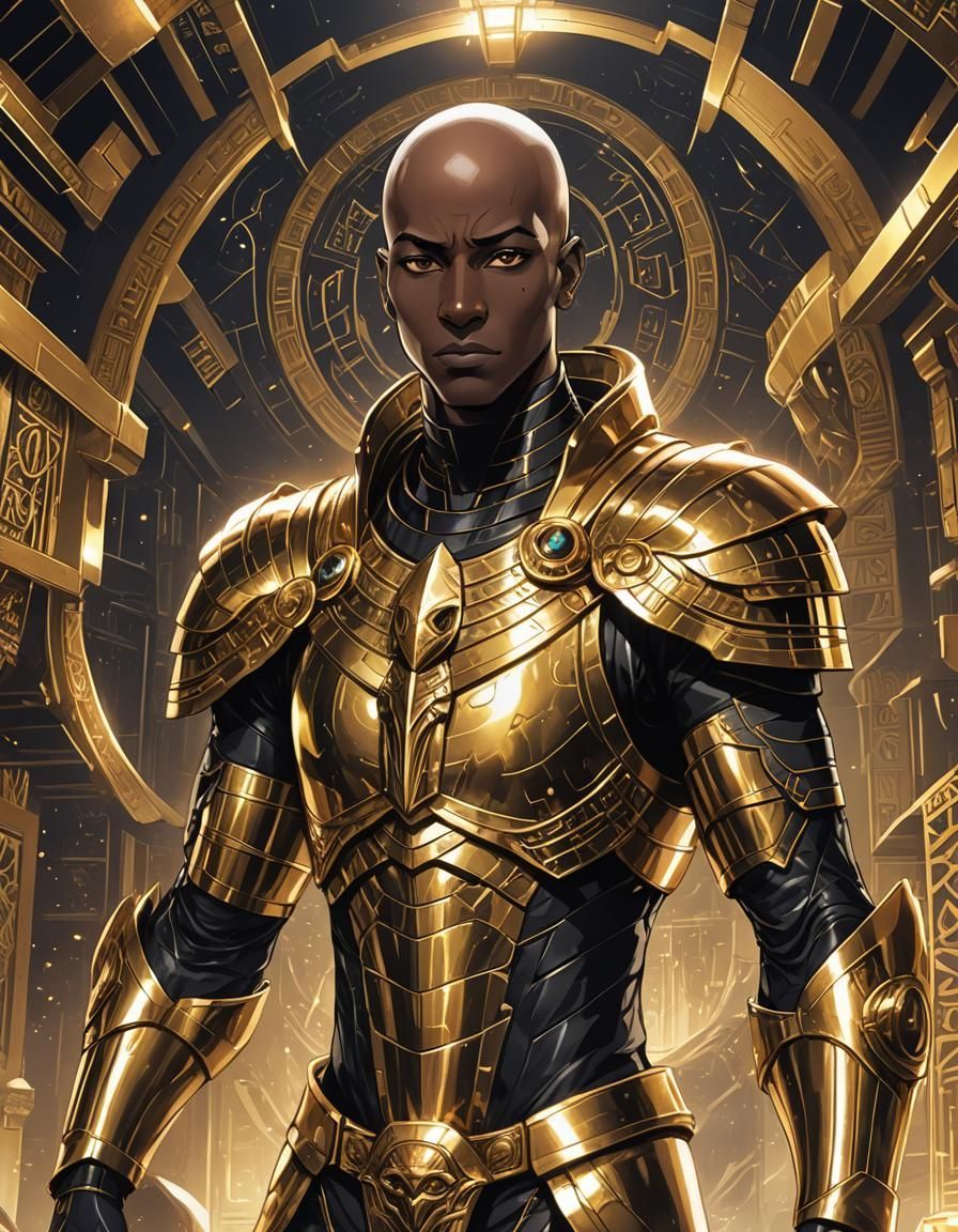 896x1152 Apophis in Anime God on Spaceship in Anime Style