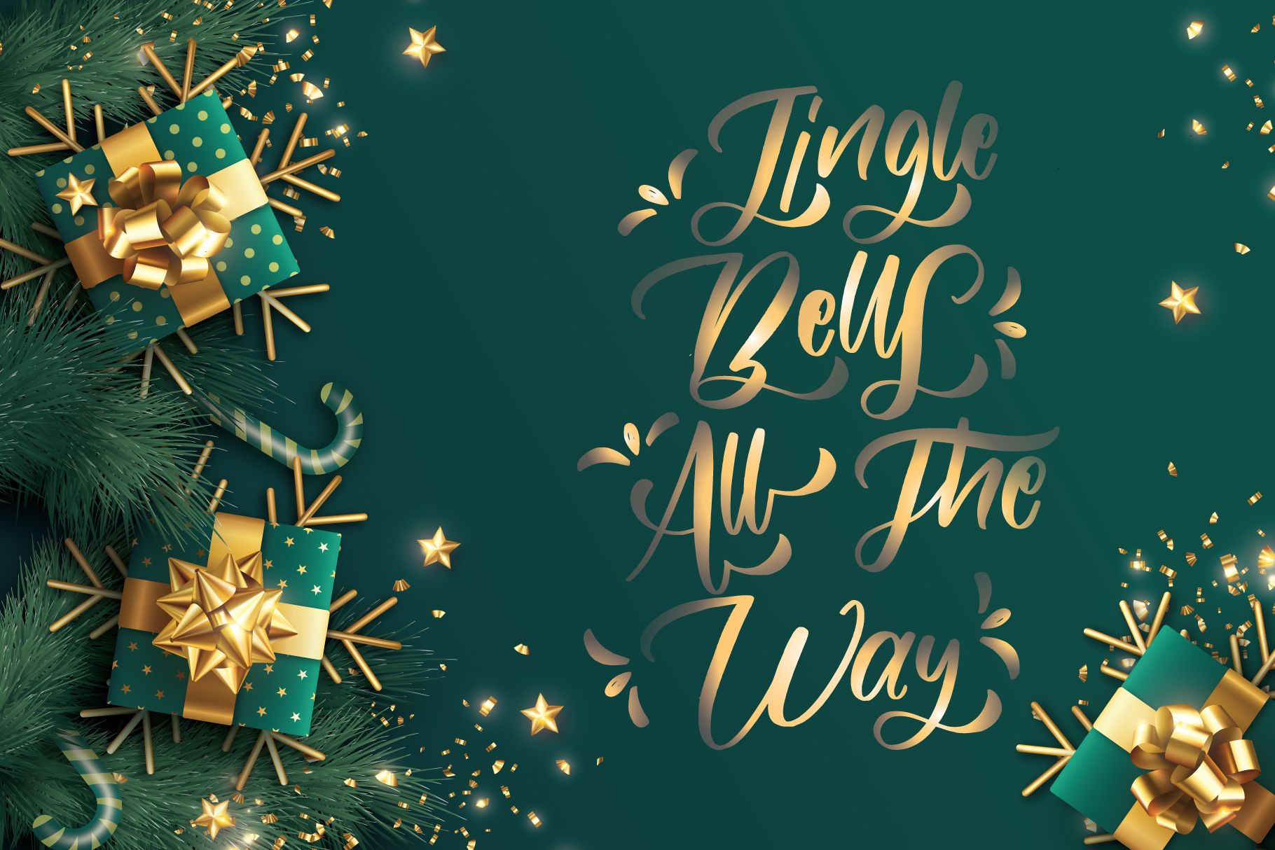 1820x1214 Jingle All the Way Font by goodigital · Creative Fabrica