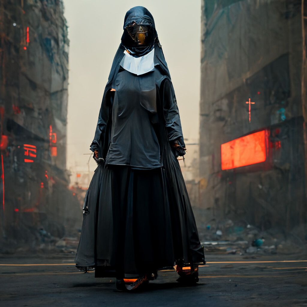1024x1024 NUN cyberpunk edition