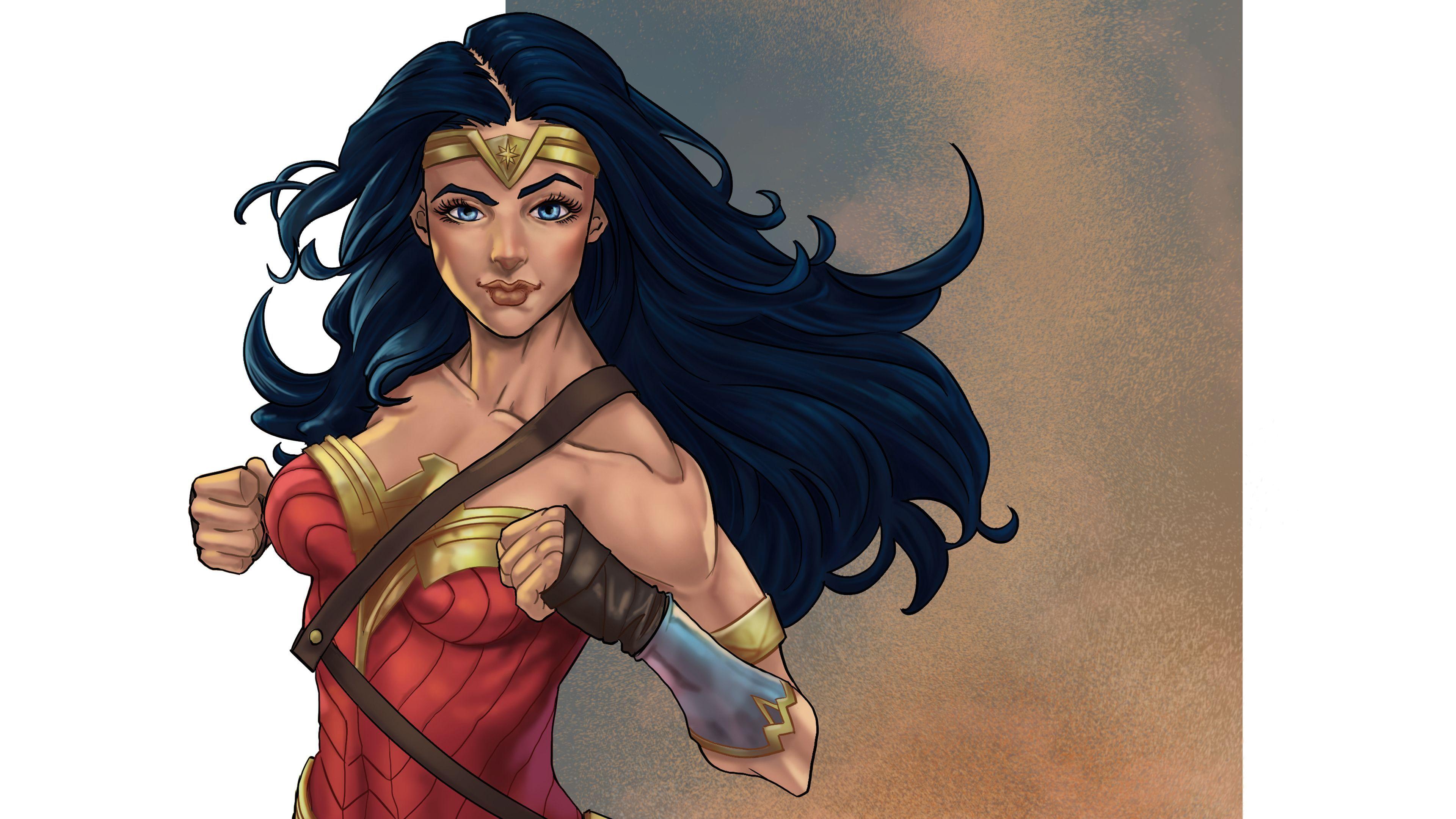 3840x2160 New Wonder Woman 4k wonder woman wallpaper, superheroes wallpaper, hd- wallpaper, digital ar. Wonder woman fan art, Fantasy art illustrations, Jungle animal art