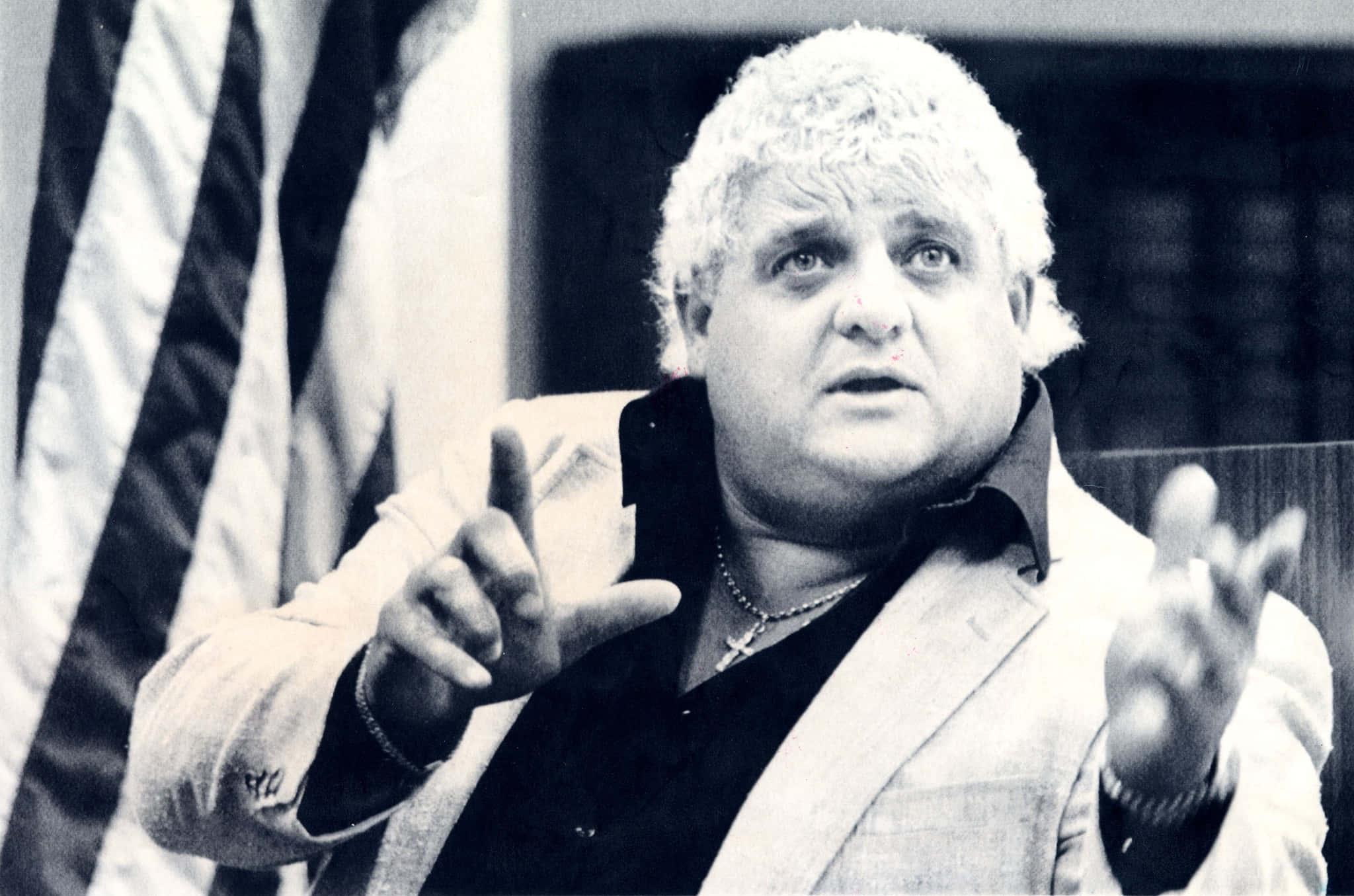 2048x1355 Download Dusty Rhodes Wrestler Monochromatic Wallpaper