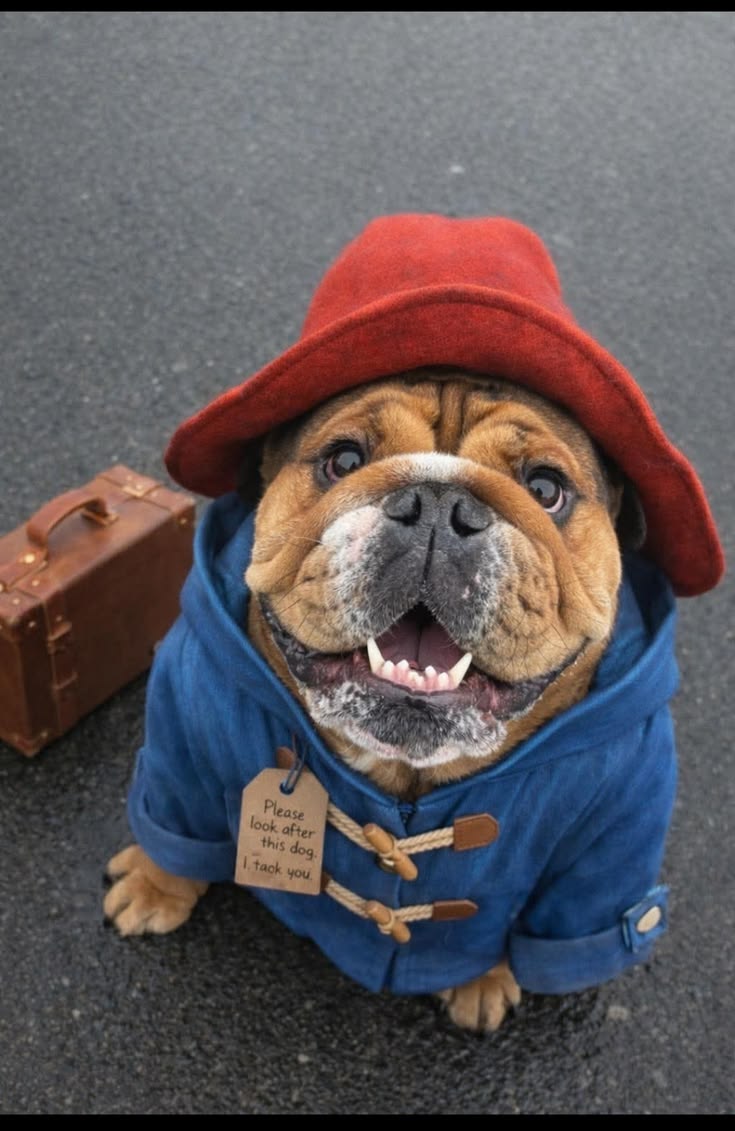 735x1131 Cottagecore dog wallpaper. Funny wallpaper iphone dog, British bulldog wallpaper, Bulldog dressed up