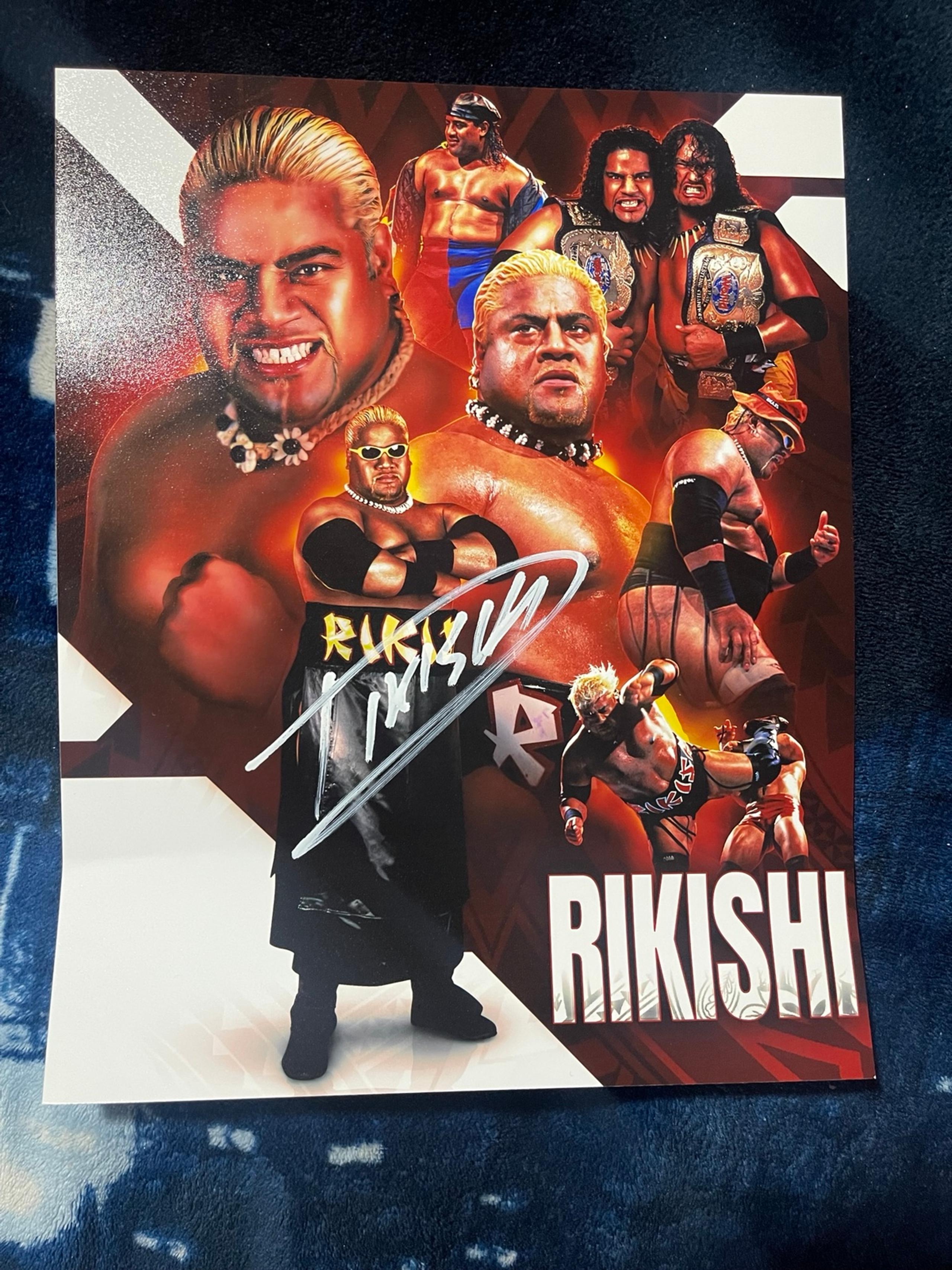 2560x3413 Rikishi autographed photo WWE