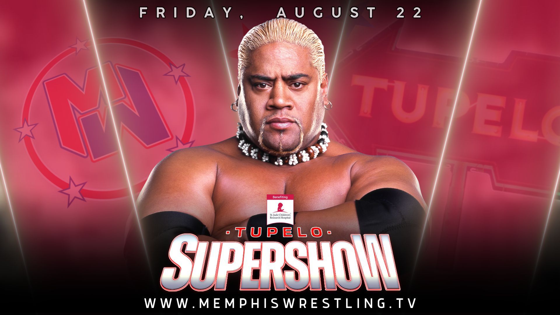 1920x1080 Wrestling News Center: TUPELO SUPERSHOW FEATURING RIKISHI BENEFITING ST. JUDE ON FRIDAY, AUGUST 22