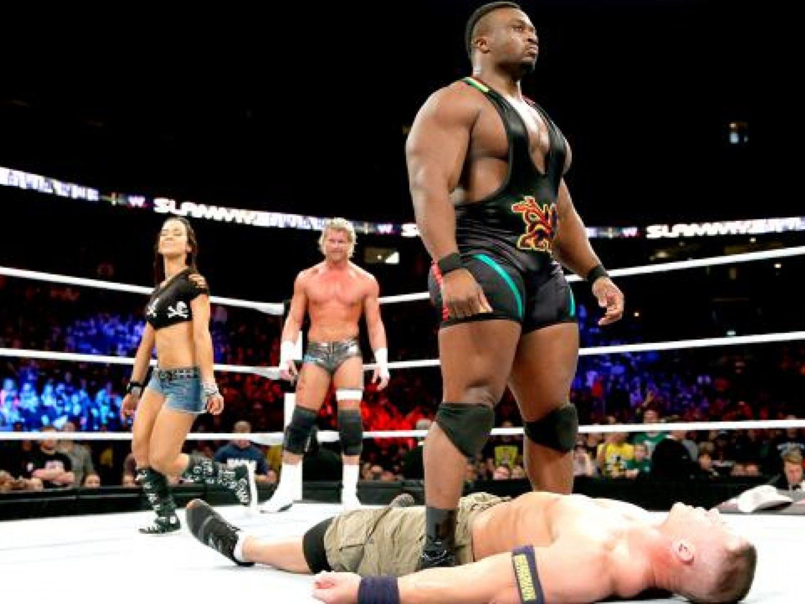 1600x1200 Big E Langston Debuts In WWE, Ric Flair And Other Legends Return To 'RAW' For The Slammys