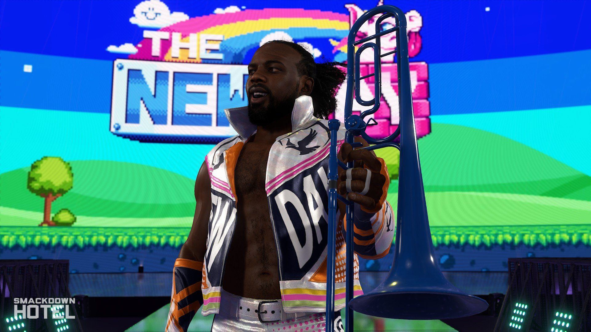 1920x1080 Xavier Woods. WWE 2K24 Roster