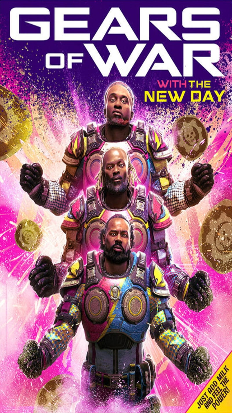 800x1422 Gears of War, big e, kofi kingston, new day, nxt, raw, smackdown, wwe, xavier woods, HD phone wallpaper