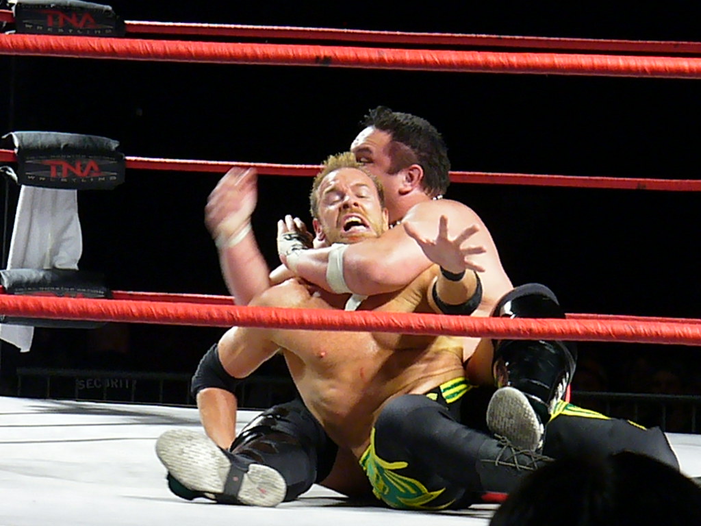 1024x768 P1010536. Samoa Joe and Christian Cage