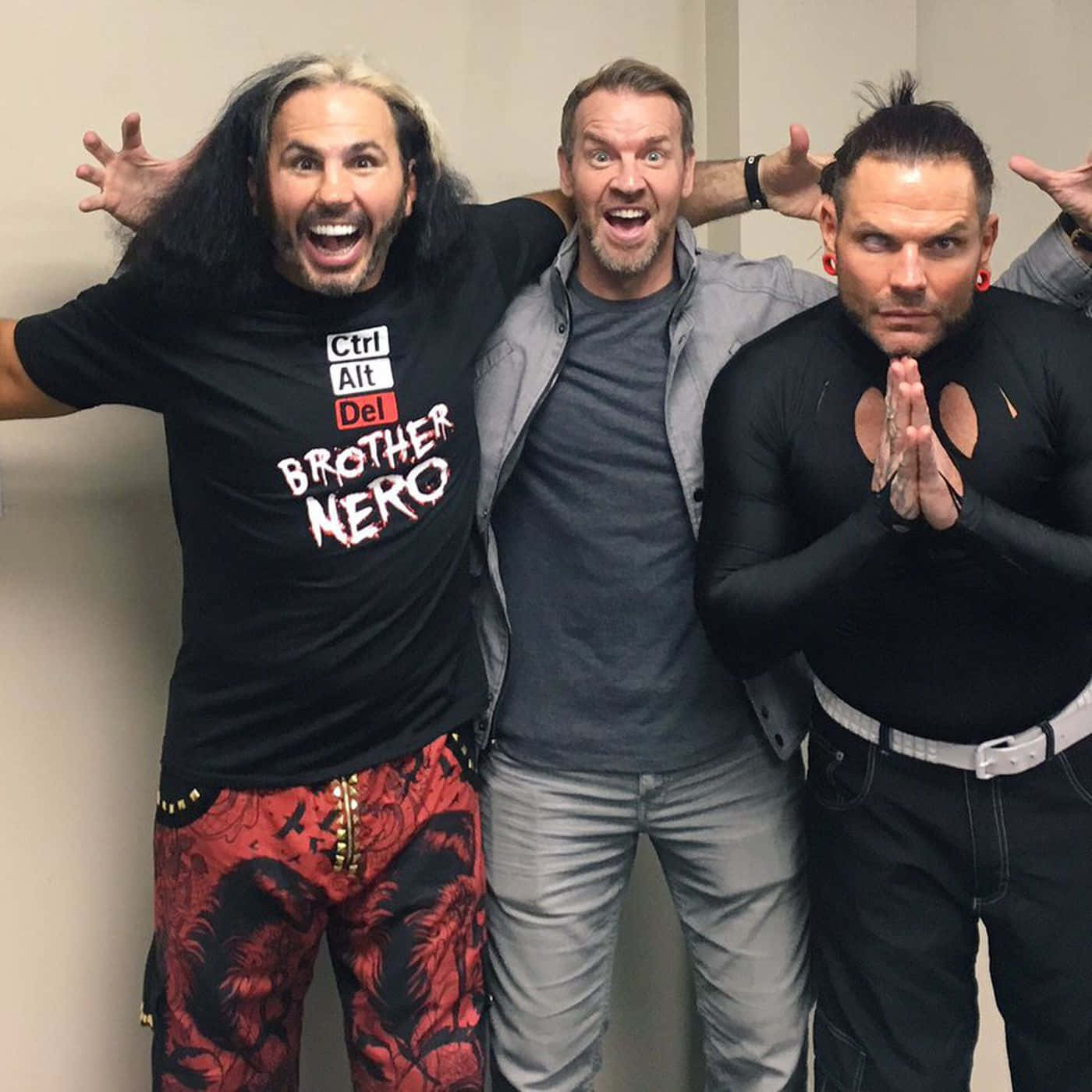 1400x1400 Download Wrestlers Matt Hardy With Christian Cage And Jeff Hardy Wallpaper