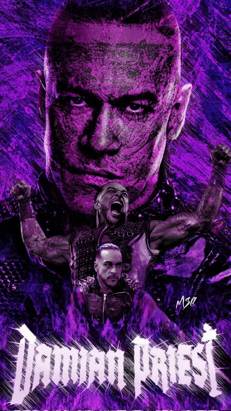 736x1308 Damian priest art. Judgment day wwe wallpaper, Damian priest drawing, Wwe damian priest