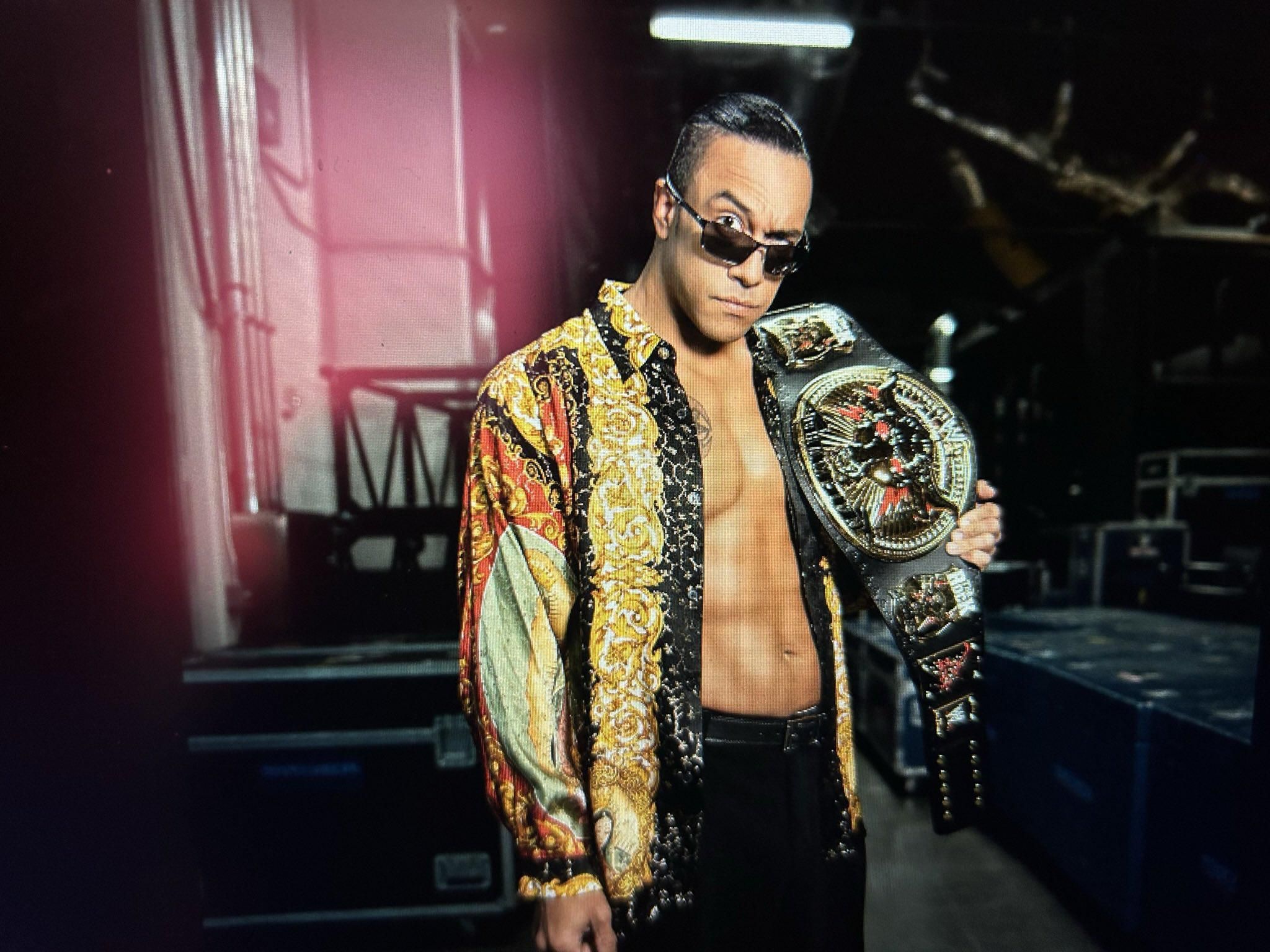 2048x1536 Damian Priest dressed up as The Rock from 1999