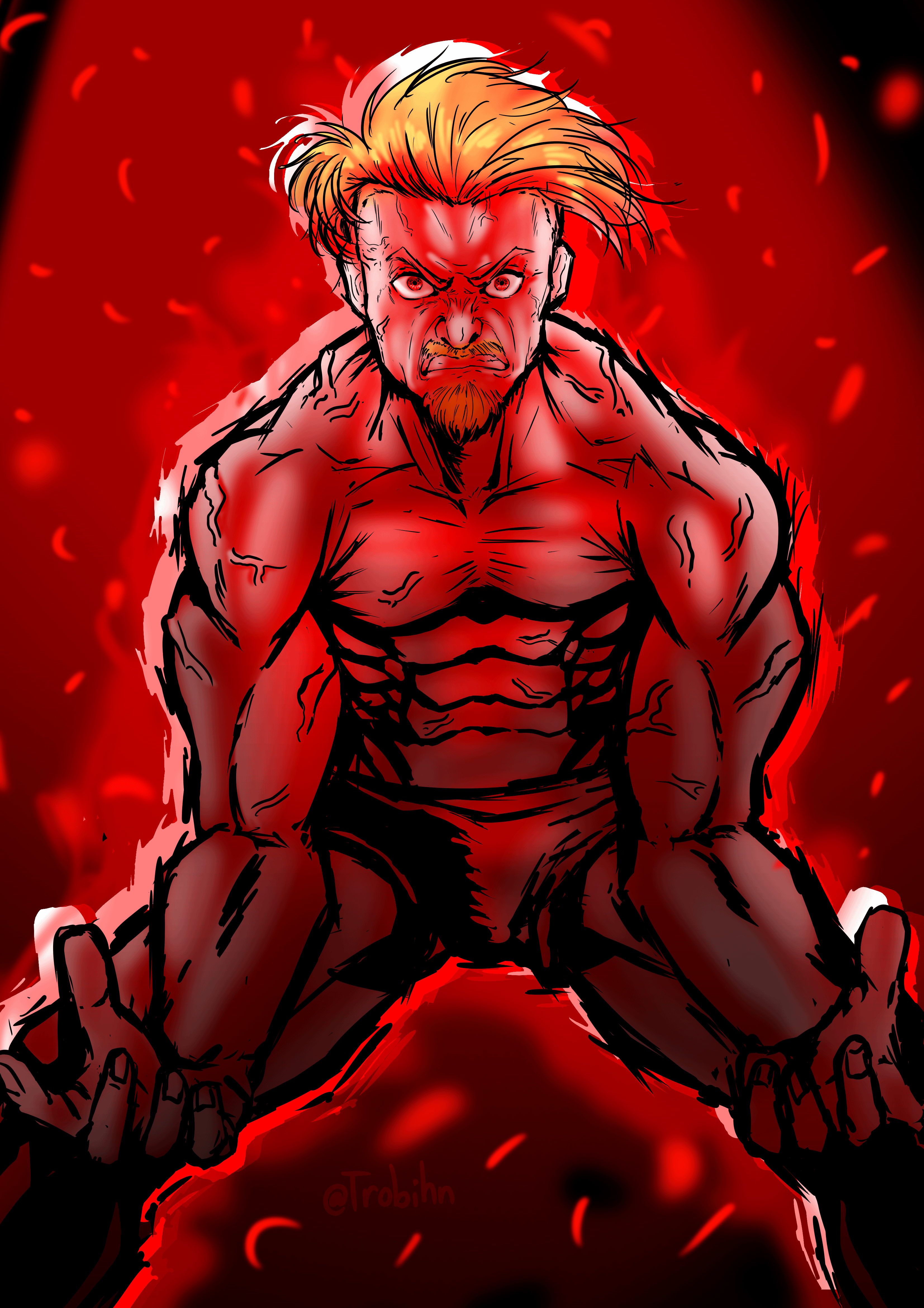 3307x4677 The Mad Dragon (Ilja Dragunov Fanart)