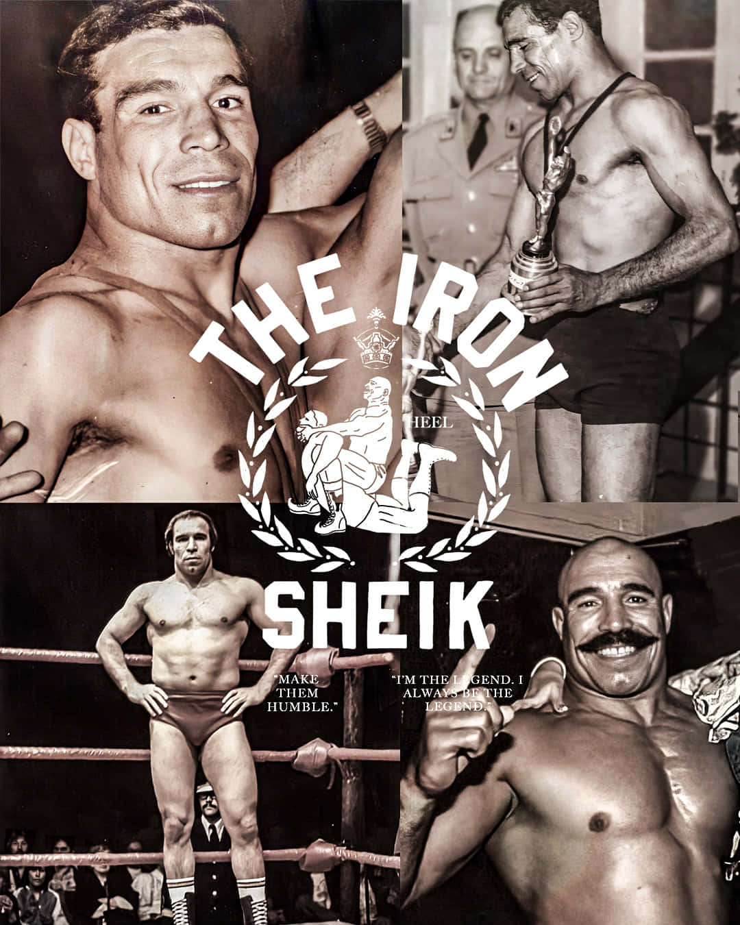 1080x1350 Download Iron Sheik Vintage Photo Wallpaper