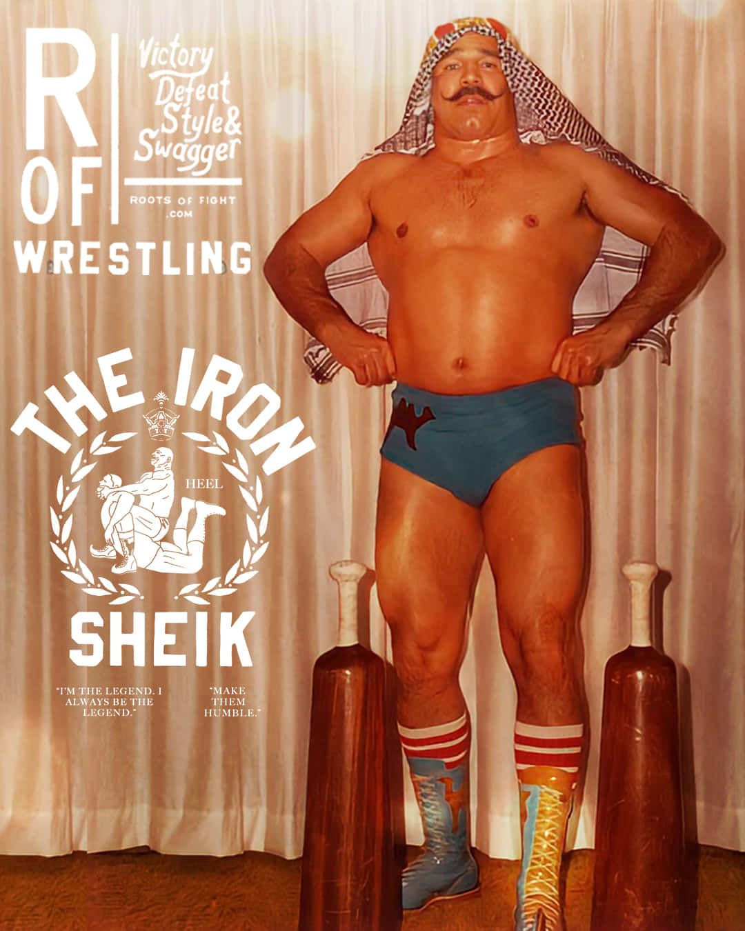 1080x1350 Download Roots Of Wrestling Iron Sheik Wallpaper