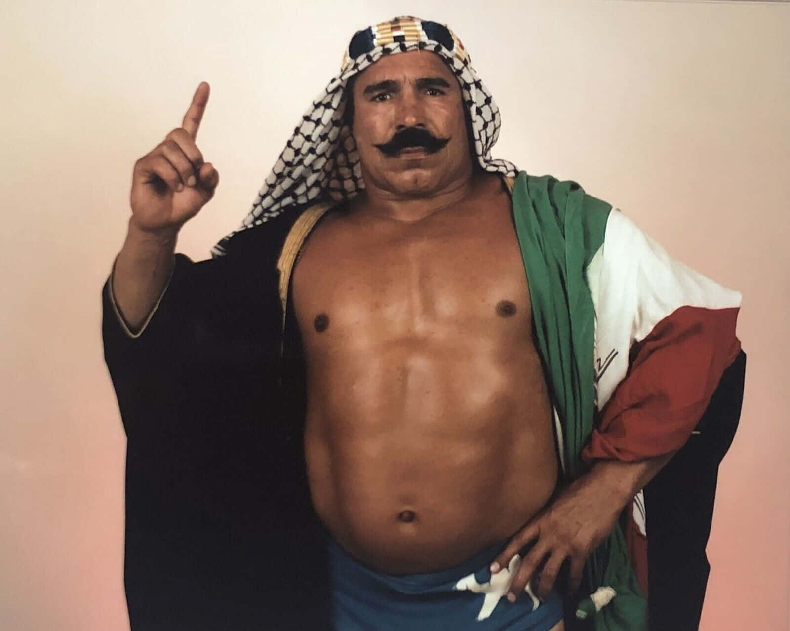 1600x1278 Download The Iron Sheik Wrestler Portrait Wallpaper
