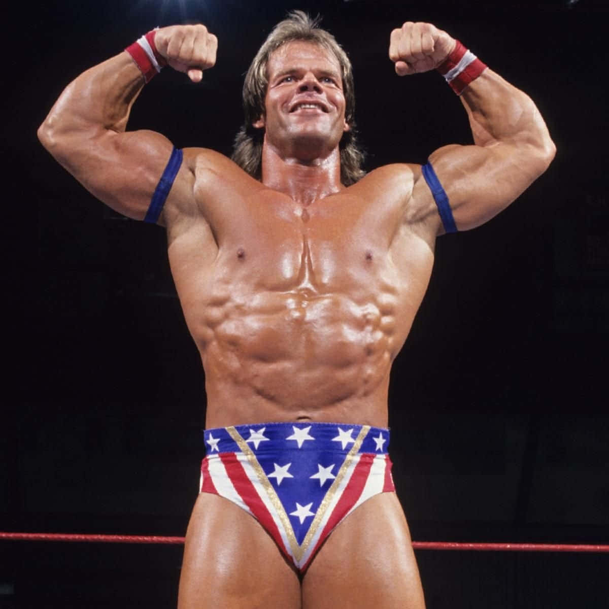 1200x1200 Download WWE and WCW Superstar Lex Luger posing for a wrestling promo. Wallpaper