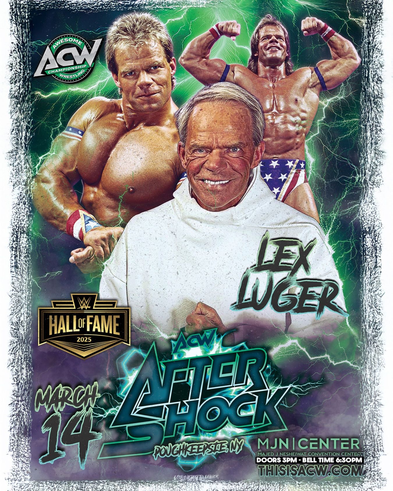 1350x1688 Tiktok WWE Wrestling Fan Posters Just Announced: WWE Hall Of Famer Lex Luger Former WWE Champion