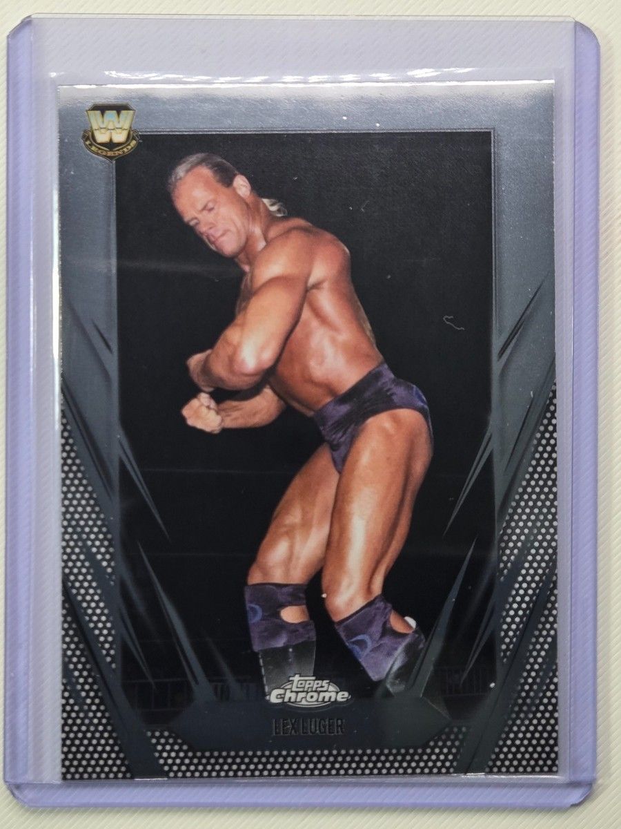 900x1200 Lex Luger 2026 Topps Chrome WWE Base Trading Card