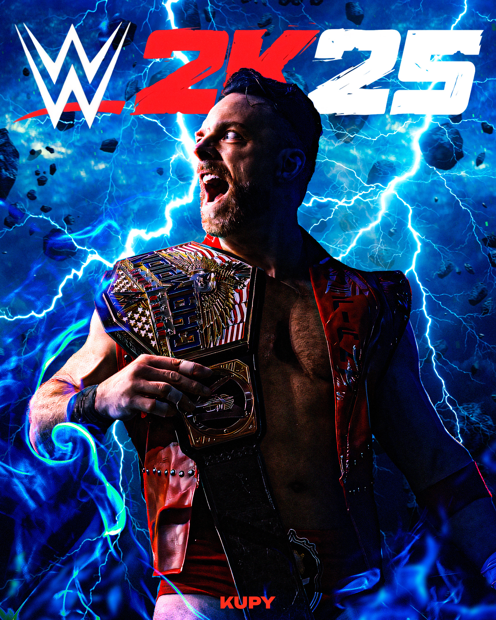 1728x2160 NEW LA Knight Custom WWE 2K25 Cover! Wrestling Wallpaper