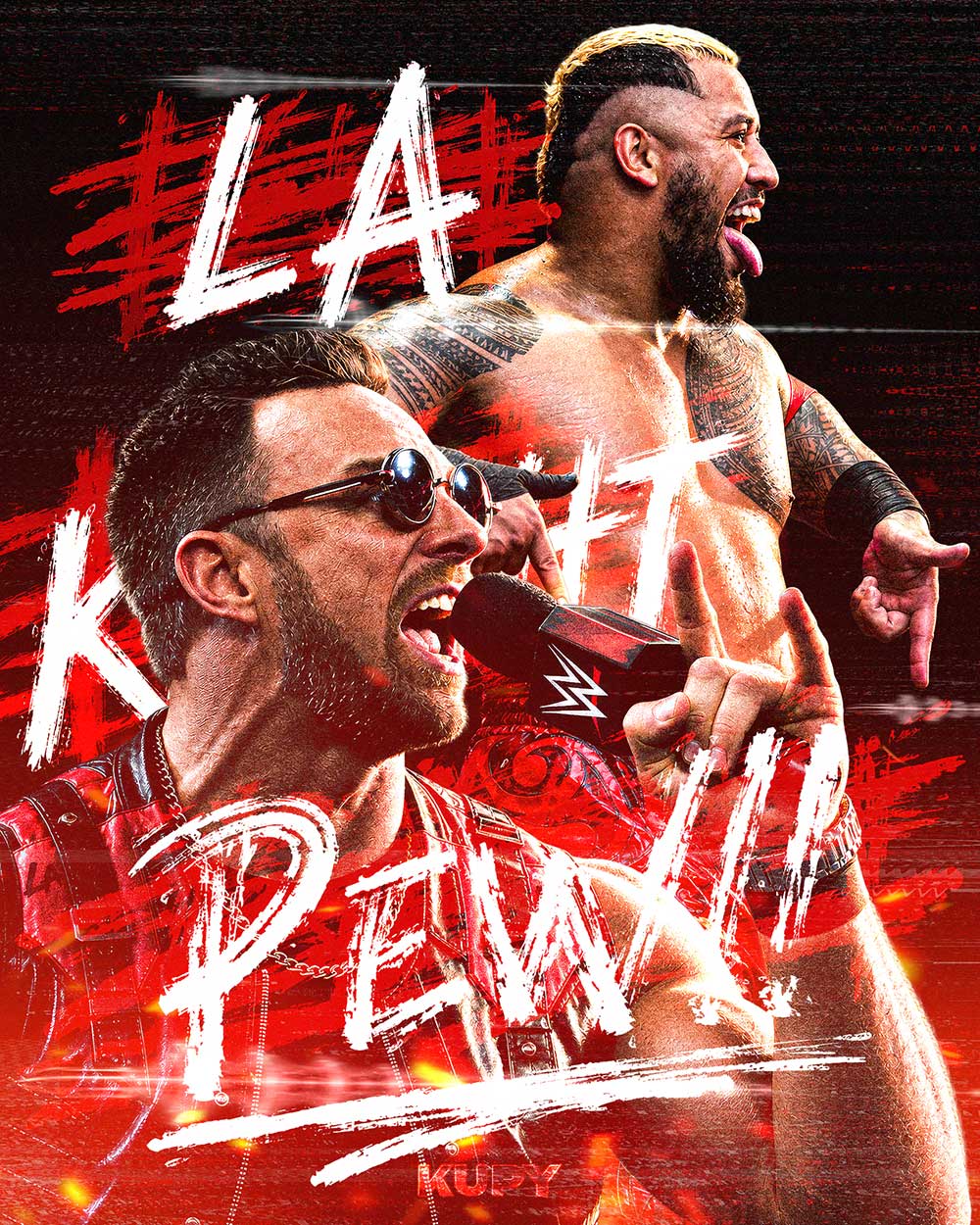 1000x1250 LA Knight Wrestling Wallpaper