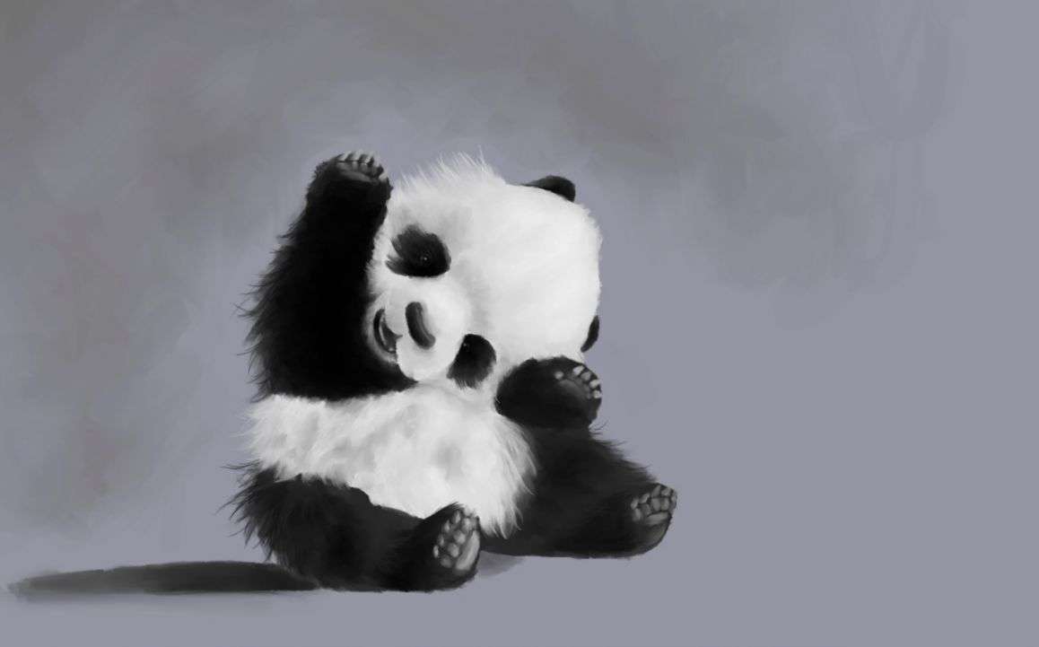 1158x721 Baby Cute Panda Wallpaper Baby Cute Panda Cartoon Picture
