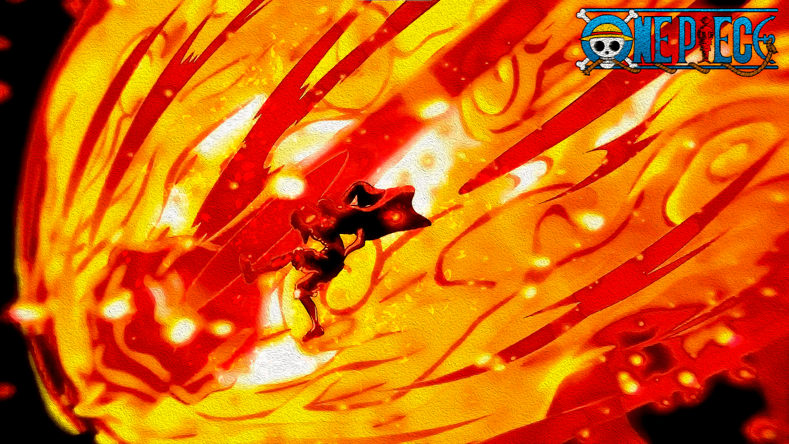 2560x1440 Monkey D. Luffy Blaze One Piece HD Anime Wallpaperx1440