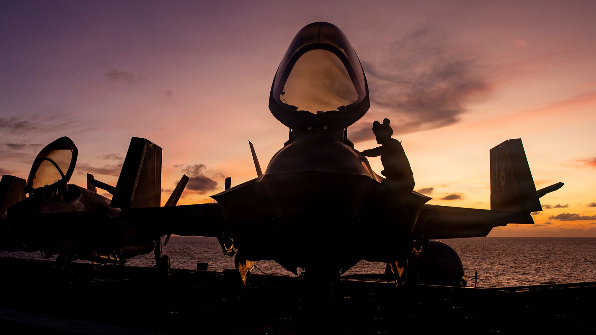 1920x1080 Lightning Strikes: F 35 Shoots Down Iranian Shahed Drone As It Heads Toward US Carrier