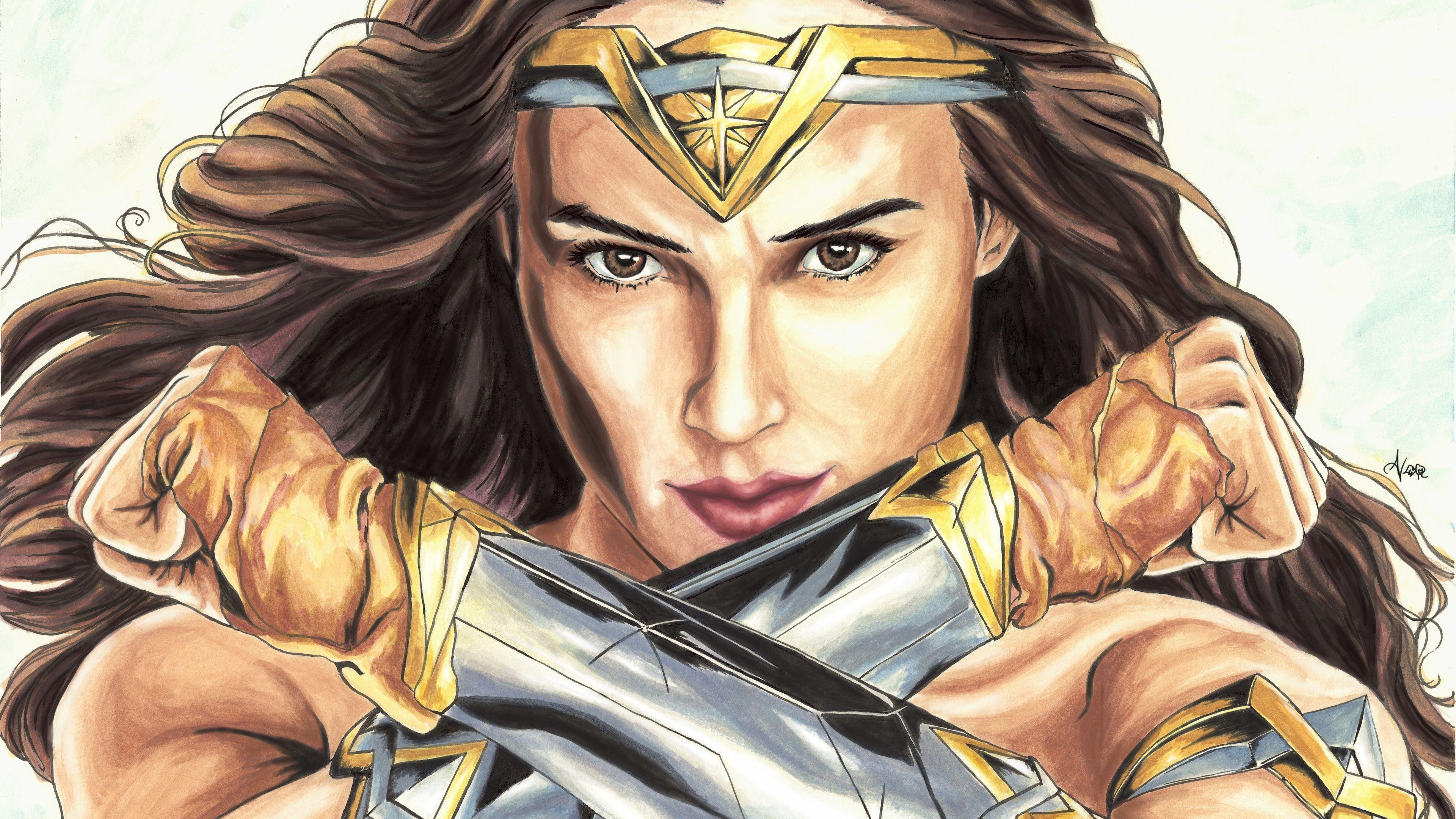 3840x2160 Wonder Woman Artworks 4k Wonder Woman Wallpaper, Superheroes Wallpaper, Hd Wallpaper, Digital Art Wallpaper, Artwo. Wonder Woman Artwork, Wonder Woman, Wonder