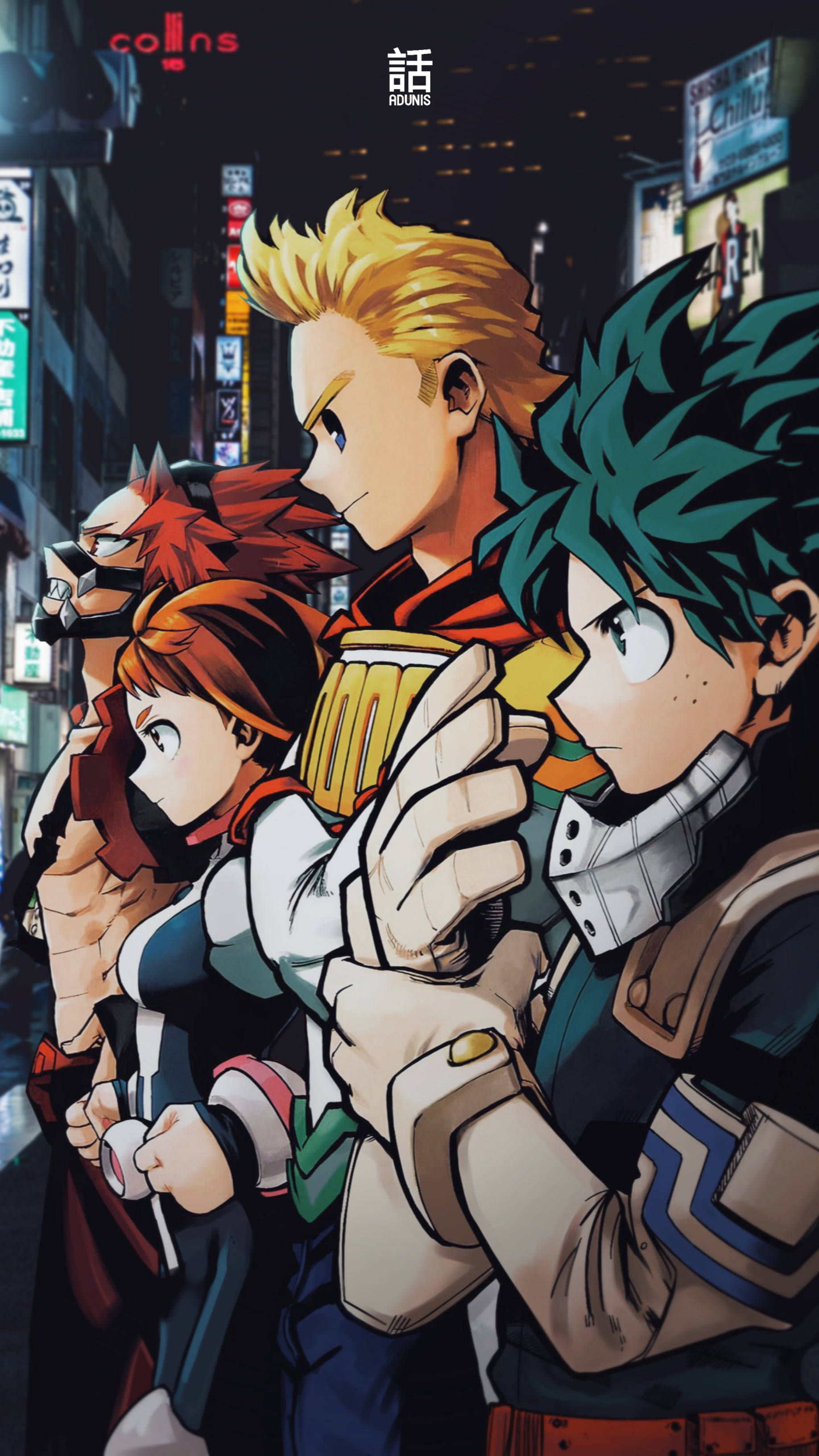 1836x3264 Download My Hero Academia Dekusquad Phone Wallpaper